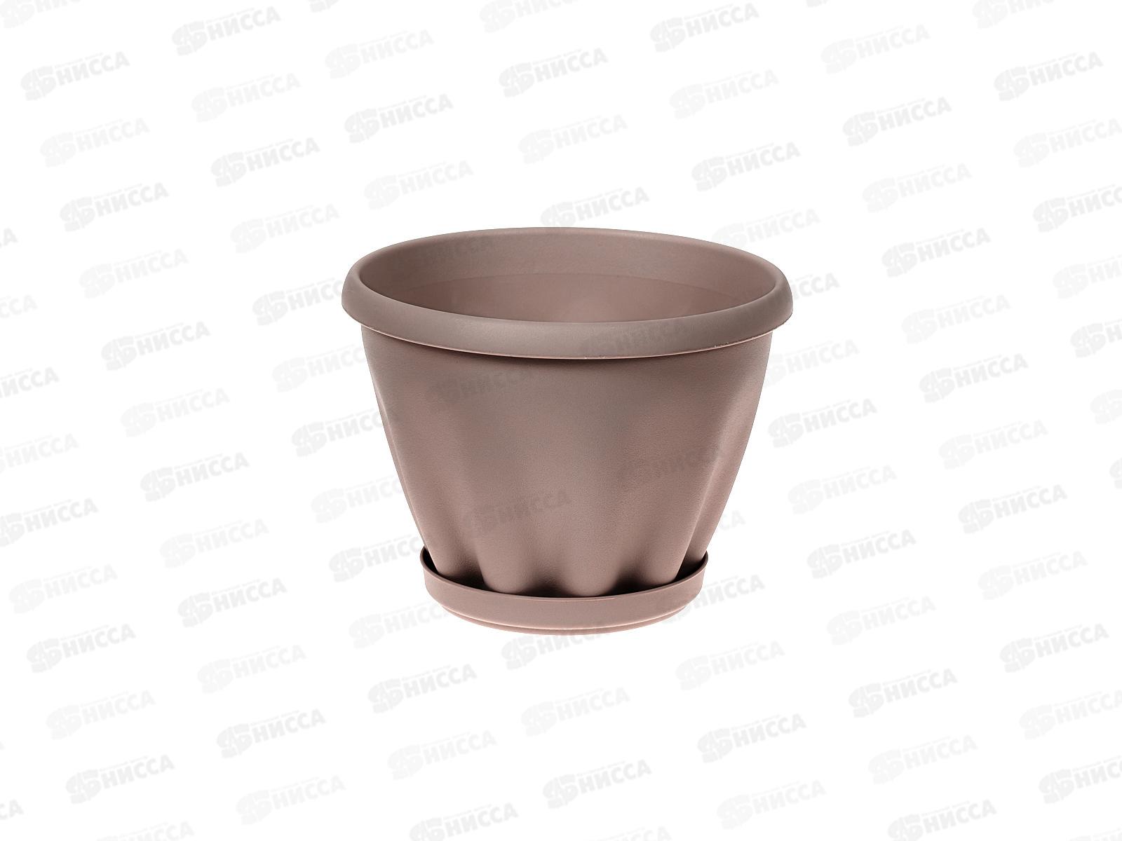 Горшок Знатный D110мм 0,45л с поддоном Лунная фиалка М300ЛФ *56