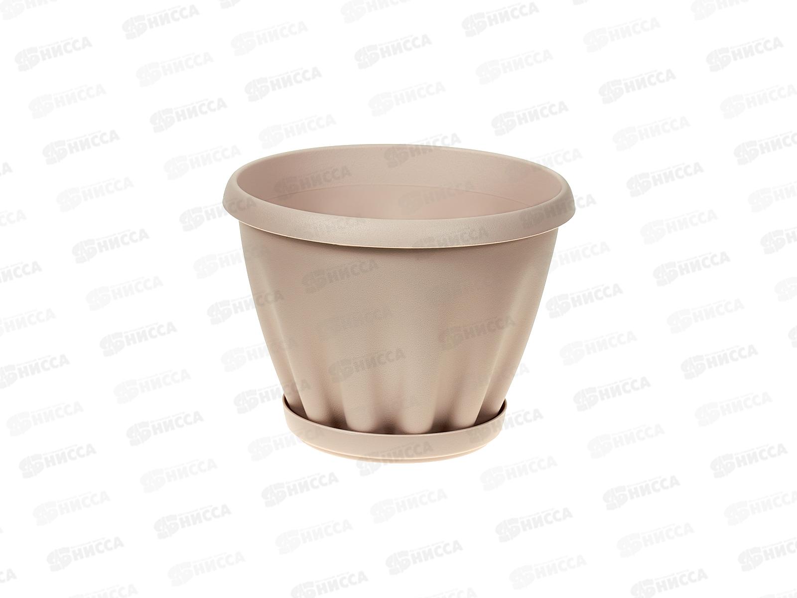 Горшок Знатный D140мм 1л с/подст Латте М301Л *72