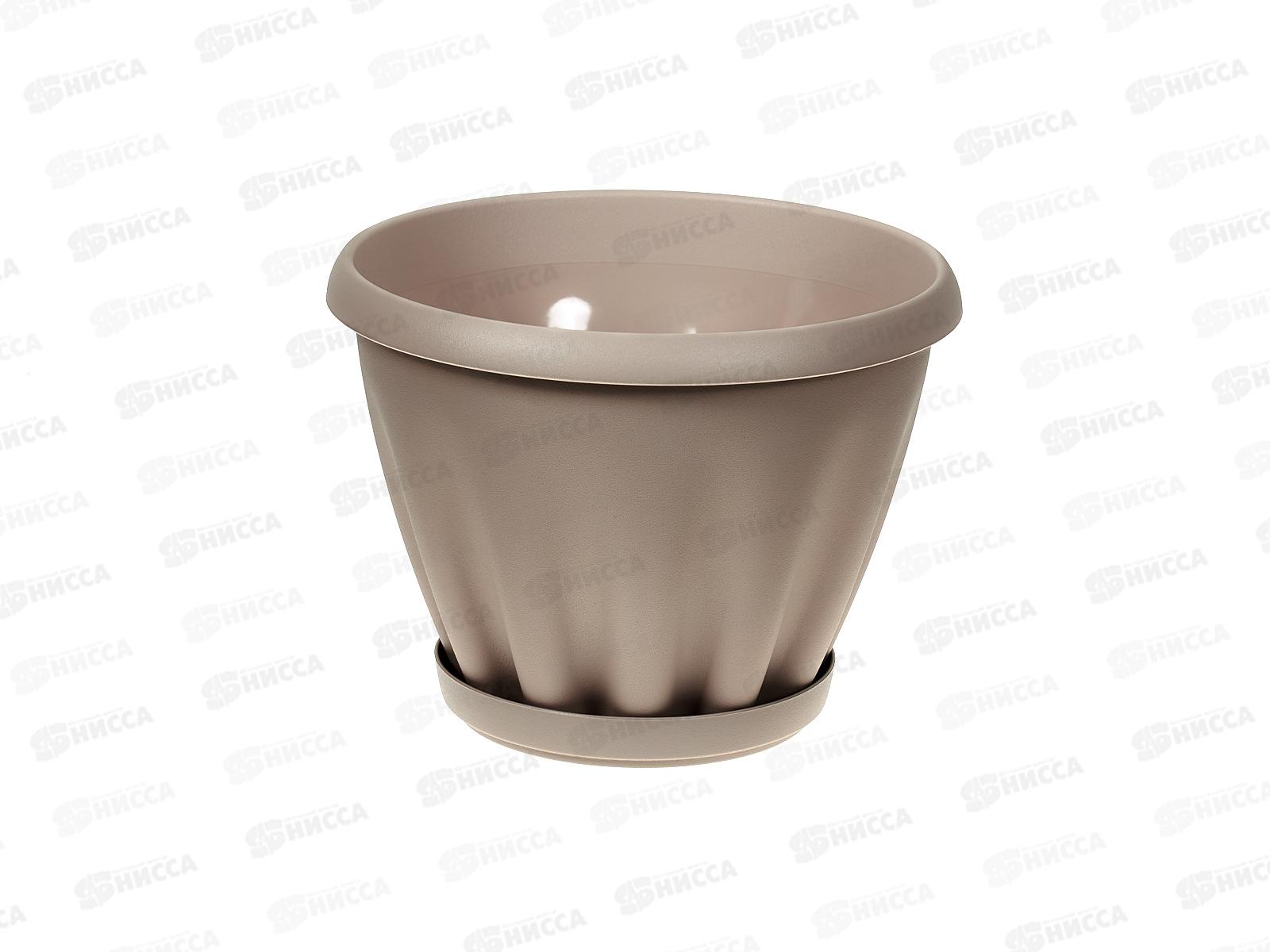 Горшок Знатный D180мм 2л с/подст Капучино М302К *28