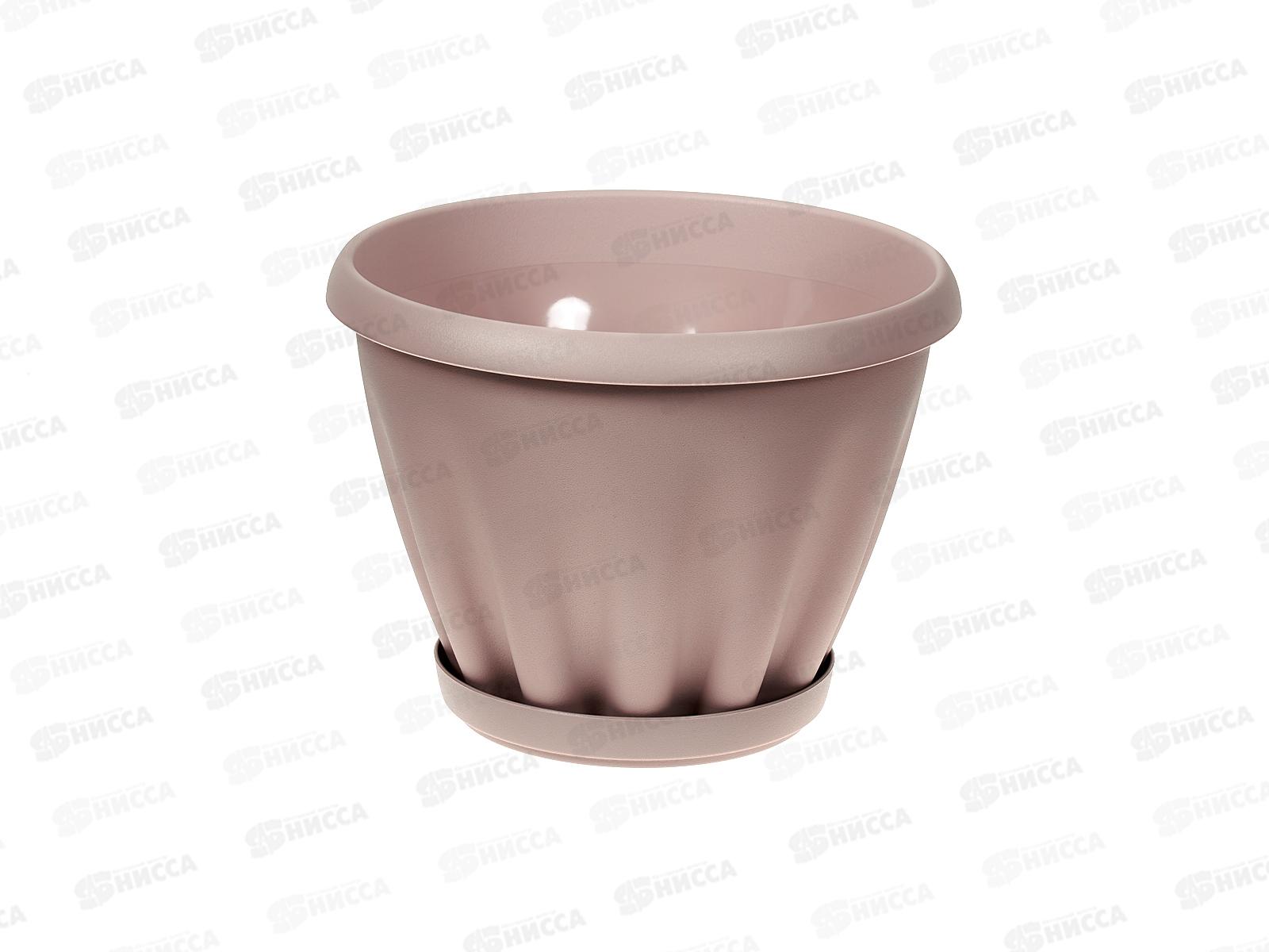 Горшок Знатный D180мм 2л с/подст Пыльная роза М302ПР *28