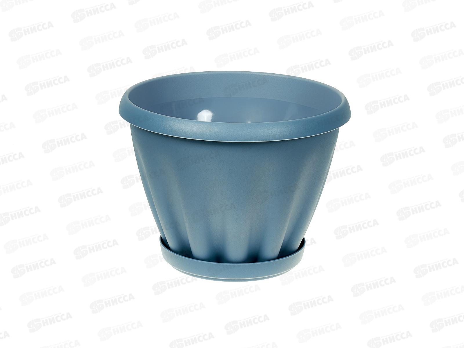 Горшок Знатный D180мм 2л с/подст Голубая лагуна М302ГЛ *28
