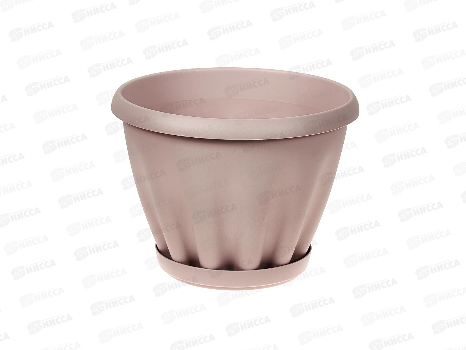 Горшок Знатный D225мм 3,9л с/подст Пыльная роза М303ПР *16