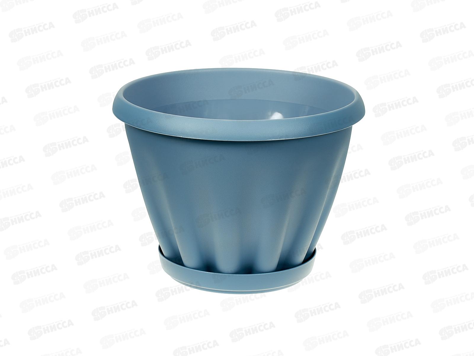 Горшок Знатный D225мм 3,9л с/подст Голубая лагуна М303ГЛ *16