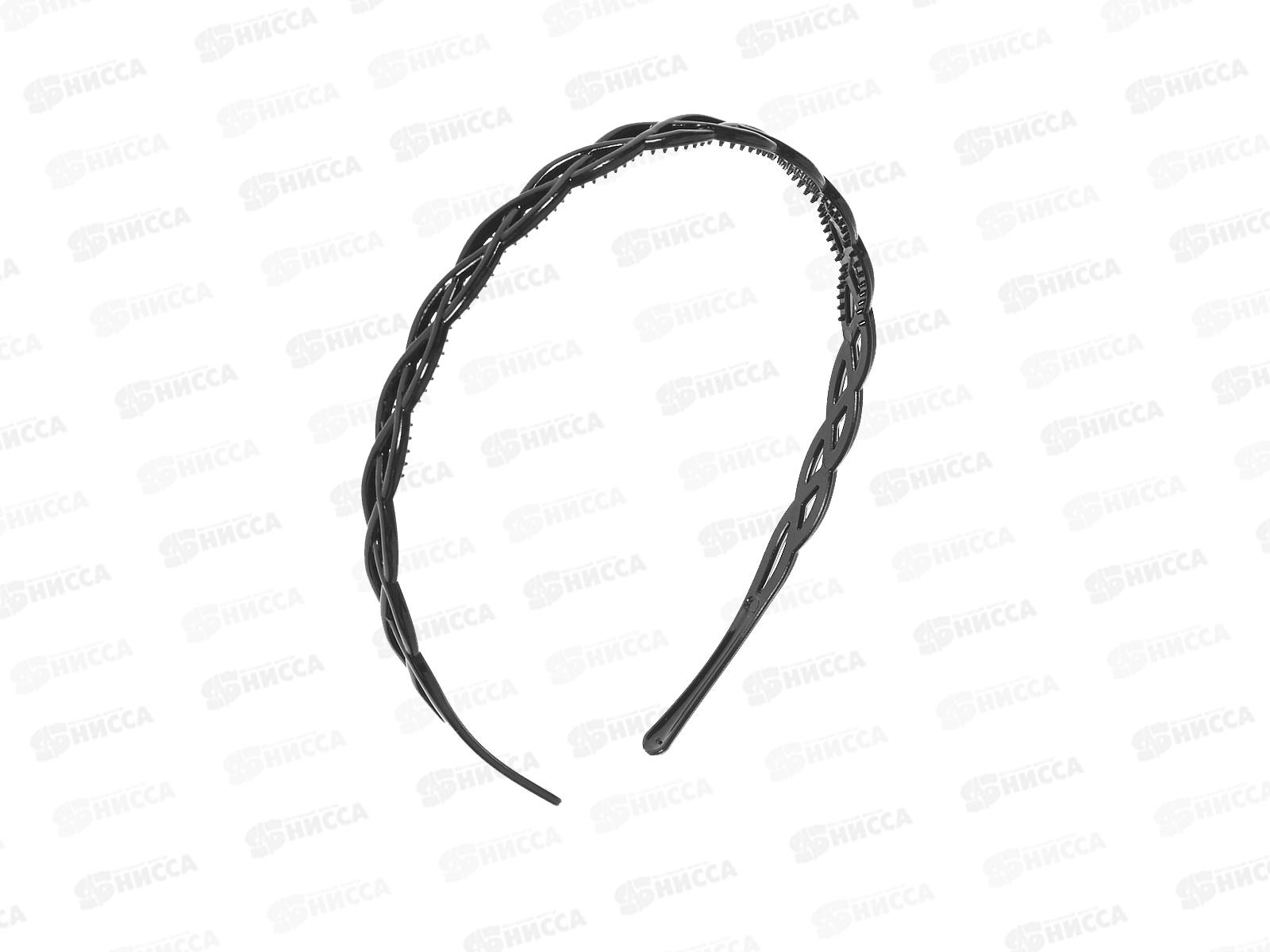 Ободок  д/волос &quotКлассика галант&quot плетение 0,9см черный 10692222