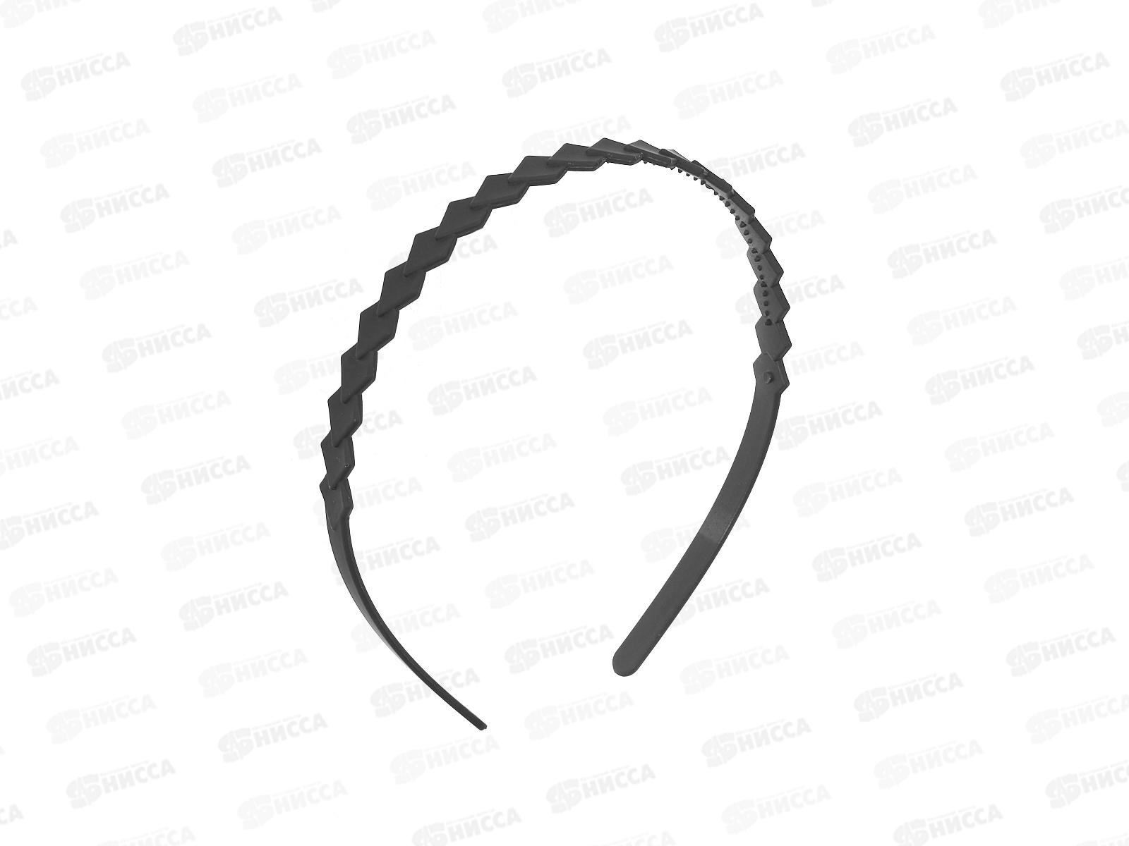 Ободок  д/волос &quotКлассика галант&quot геометрия 0,7см черный 10692225