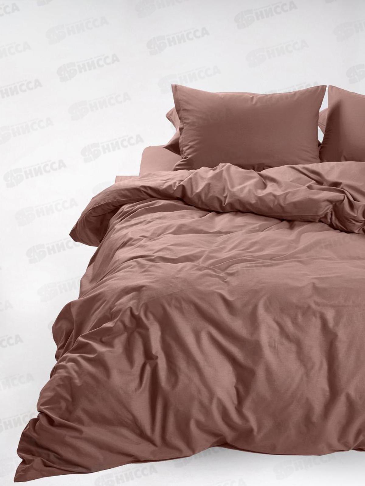 Комплект постельного белья 2,0сп евро простыня U.F. Перкаль Mousse 720 70*70 2шт