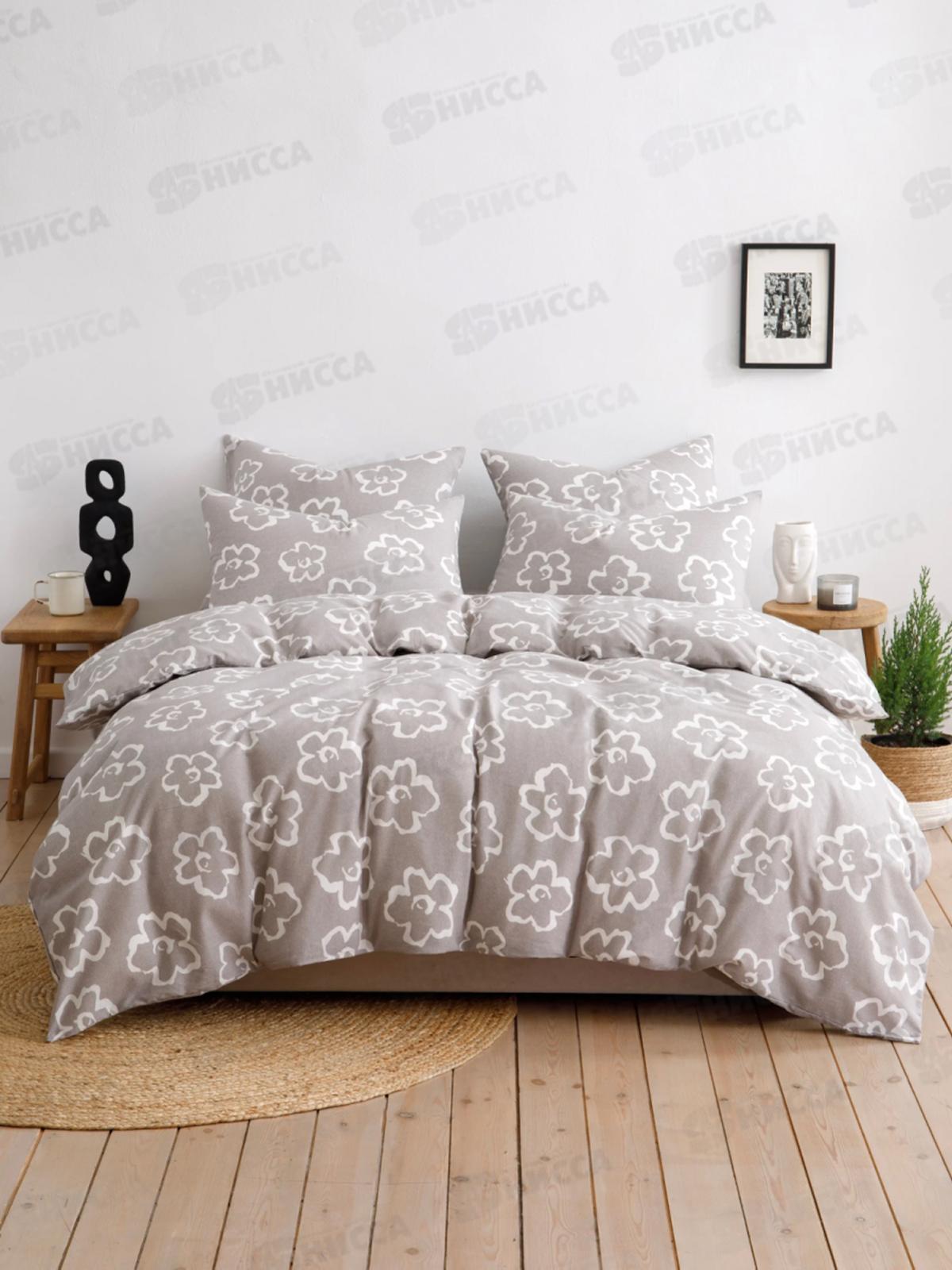 Комплект постельного белья 2,0сп с евро прост. Бязь 120гр НН Келси 70*70 2шт