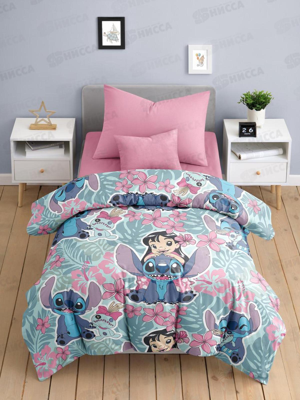 Комплект постельного белья 1,5сп Бязь 120гр НН Скитч 50*70 1шт