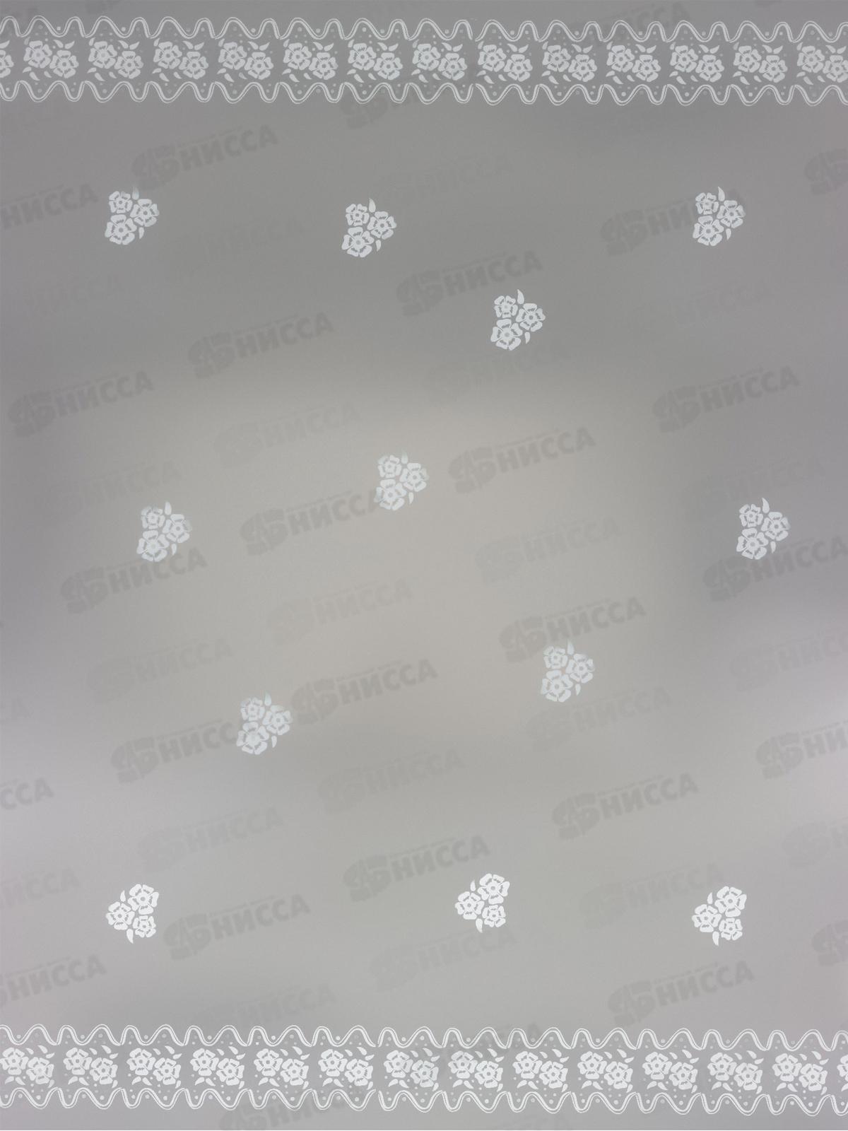 Пленка прозрачная с рис &quotКружево&quot белая 70см 200гр 10894758