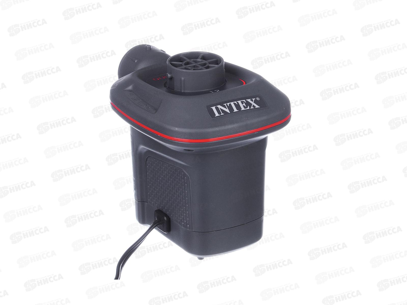 Насос 66636 электрический 12В от прикуривателя, 3 насадки INTEX  *6