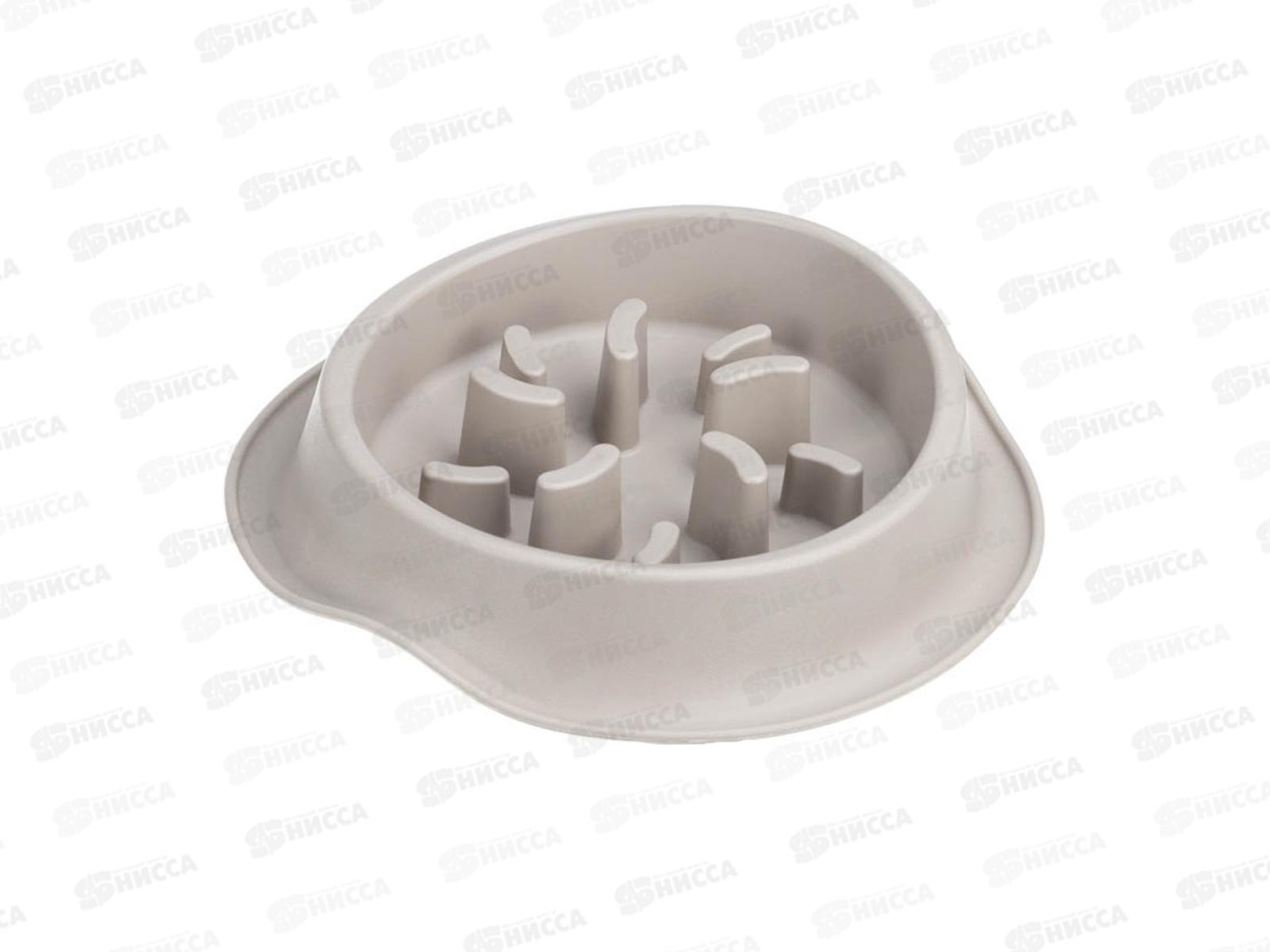 Миска для медленного кормления животных ФЛАФ 0,45л капучино М 1804