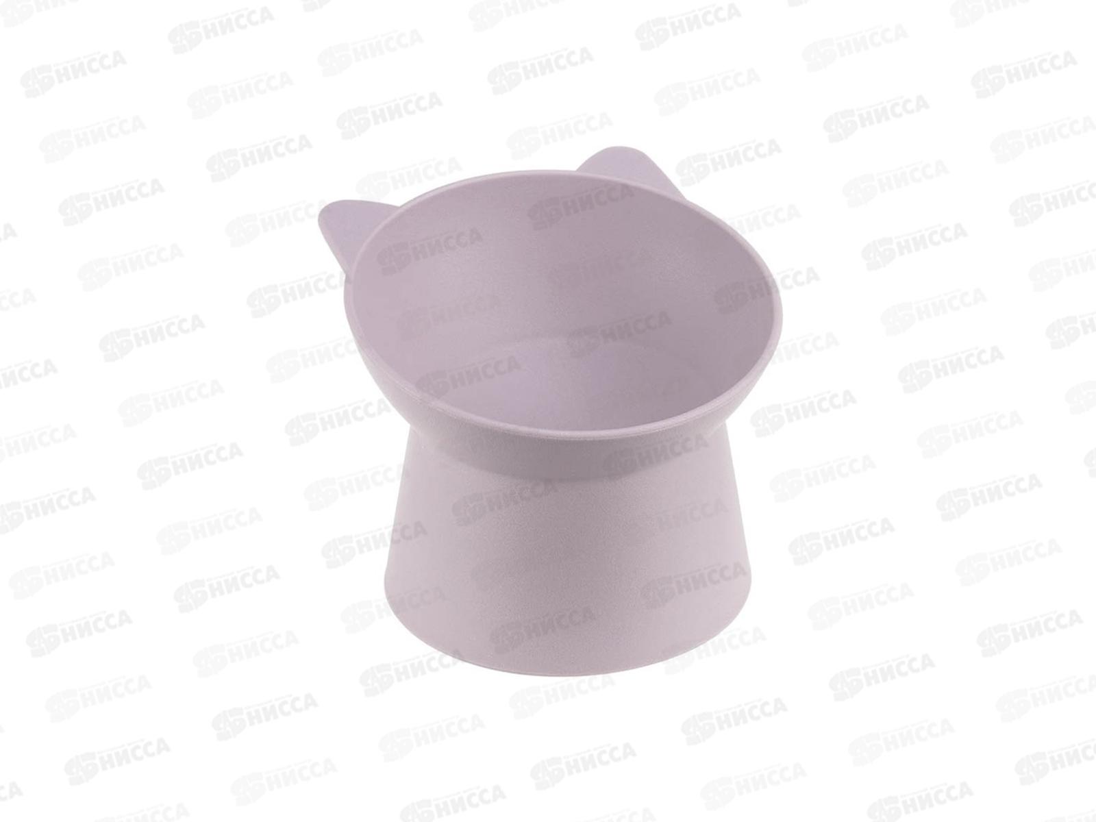 Миска для животных КОТ 0,2л лавандовый М 1806