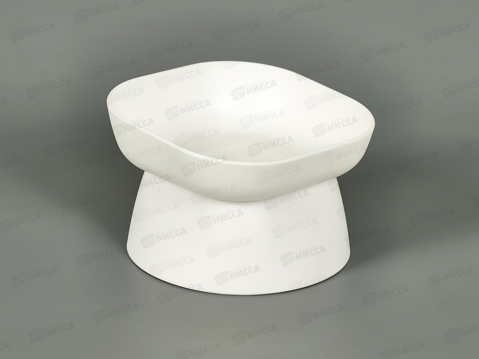 Миска для животных КВАДРО 0,2л Белый М 1807