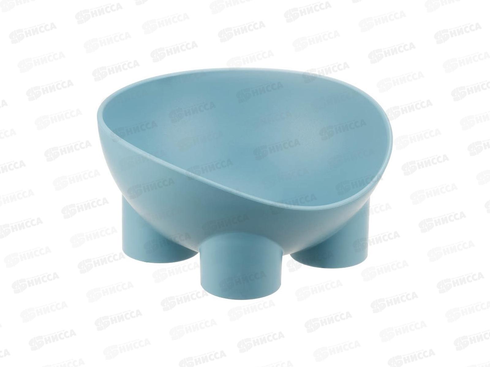 Миска для животных СЛОН 0,3л Серо-голубой М 1809