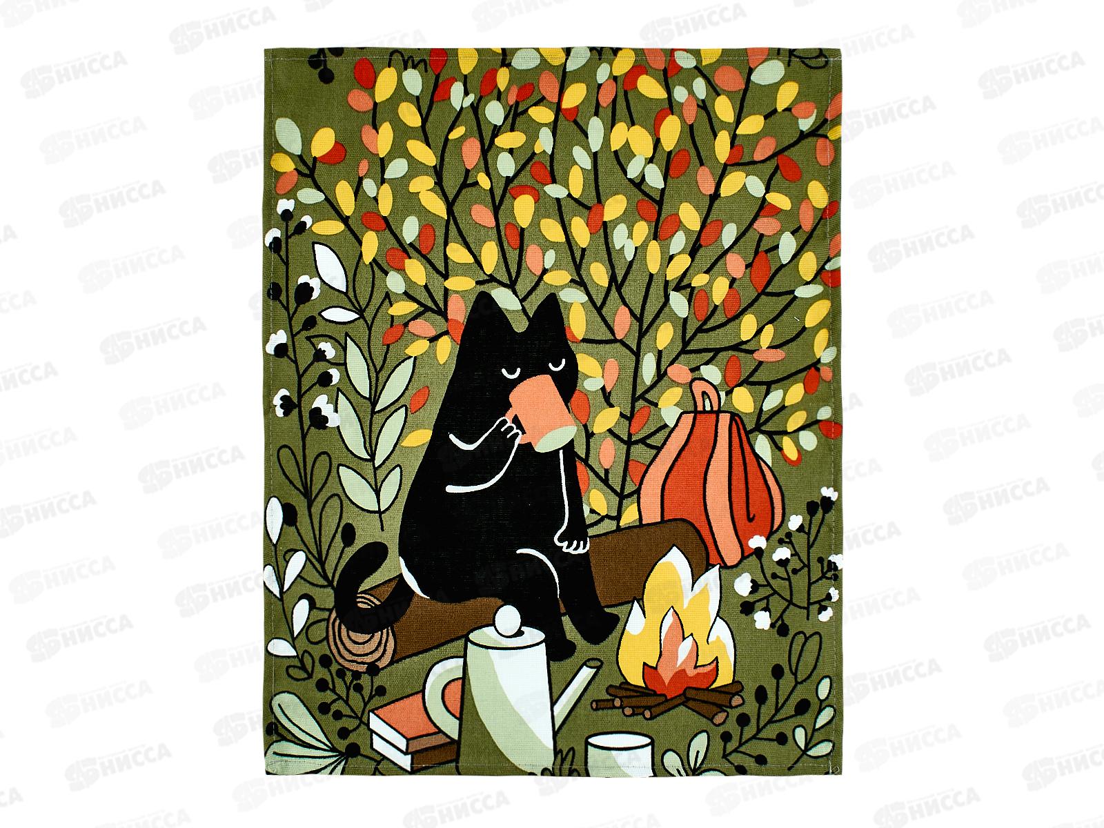 Полотенце из рогожки 60*45 Время чаепития, 29247-1