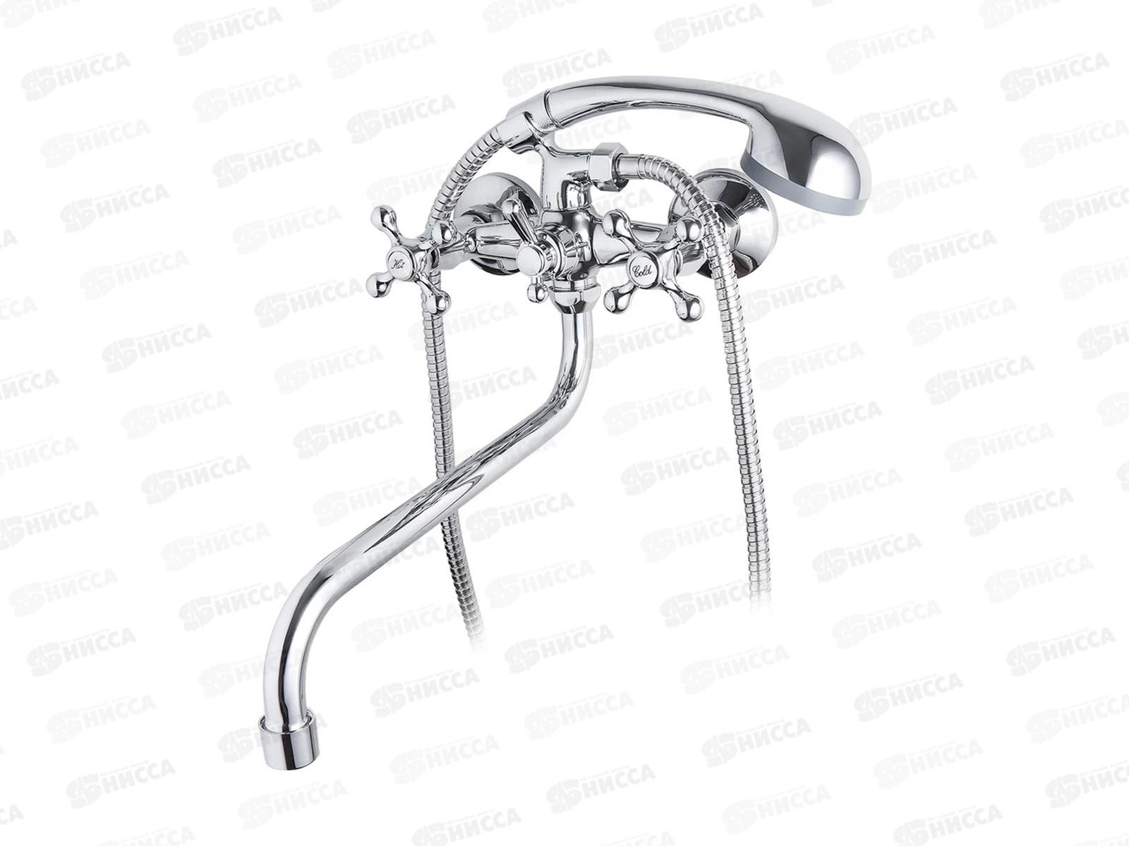 Смеситель д/ванны длин.излив перекл.в корпусе, E2612  *10