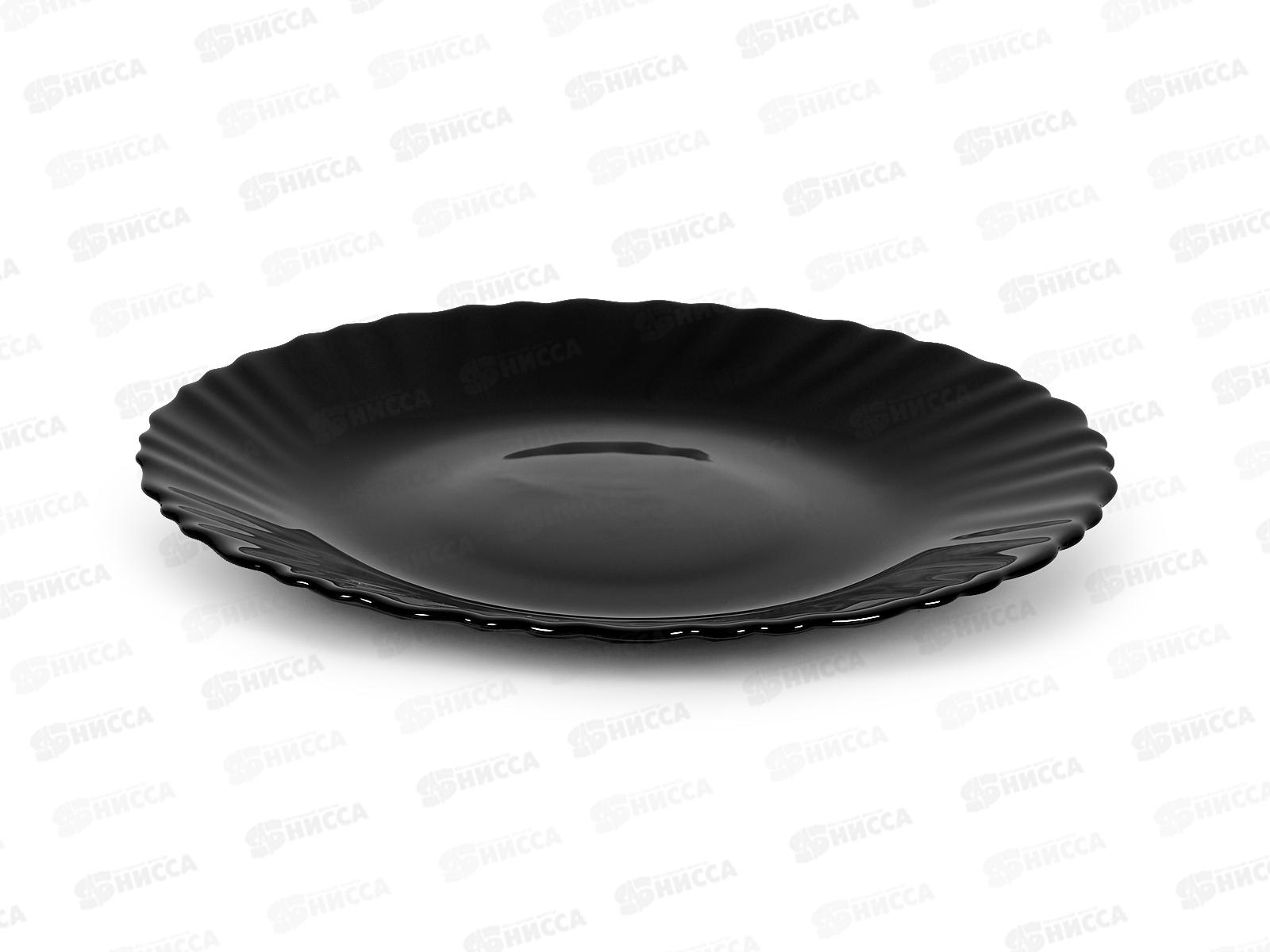 Тарелка десертная Black волна 19см HLXP75