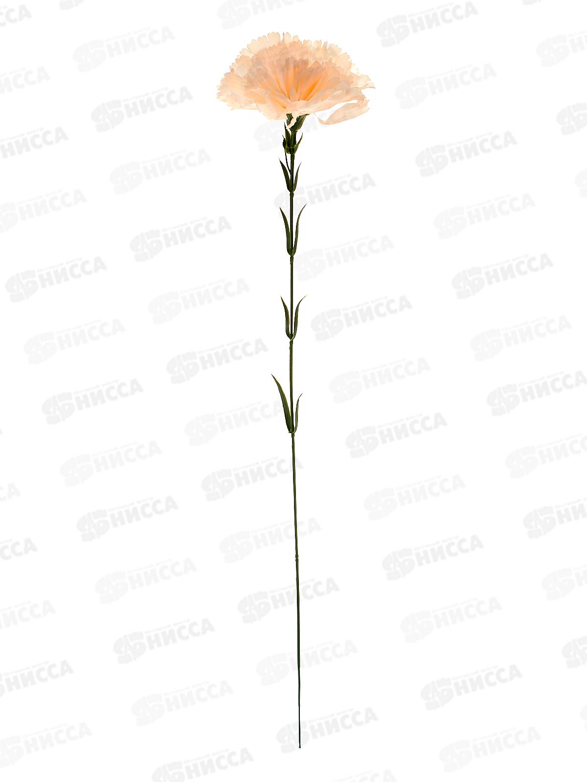 Цветы искусственные 49см Гвоздика экстра галант, d-8см персиковый 10104947