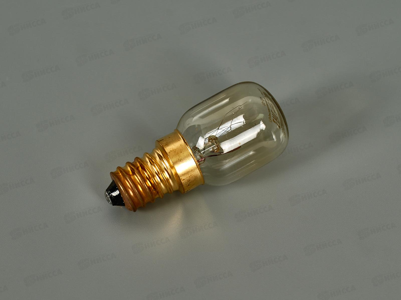 Электролампа  15 Вт T22 E14 для духовых шкафов, цветная коробка. T25-15-E14-230 *50