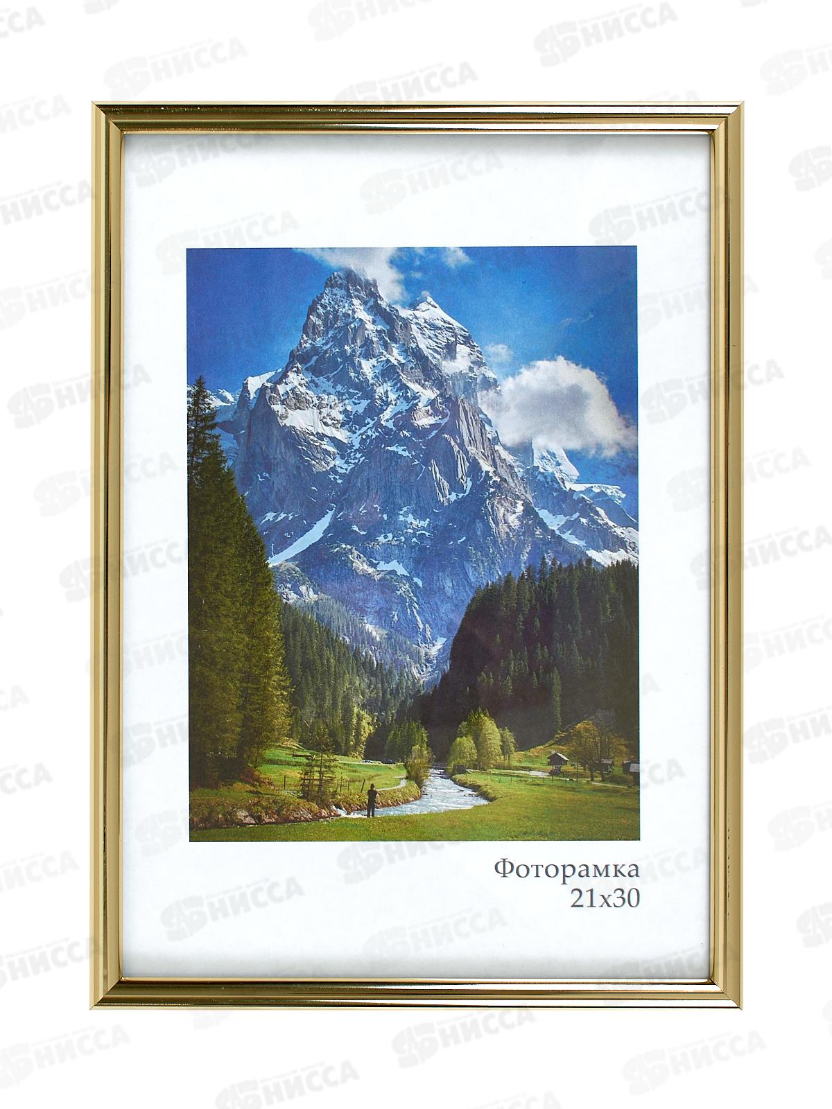 Фоторамка пл. Радуга 15*21 Радуга,золото*13