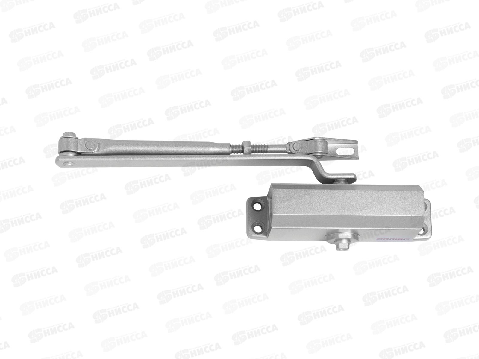 Доводчик дверной Аллюр COMFORT ДД 132/2-3 A-S (до 80 кг) сереб RAL9006