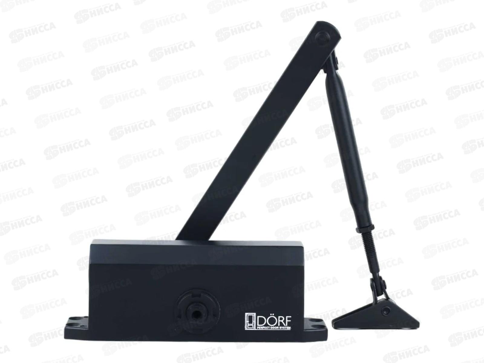 Доводчик дверной DORF Economy до  80кг, черный, L8223
