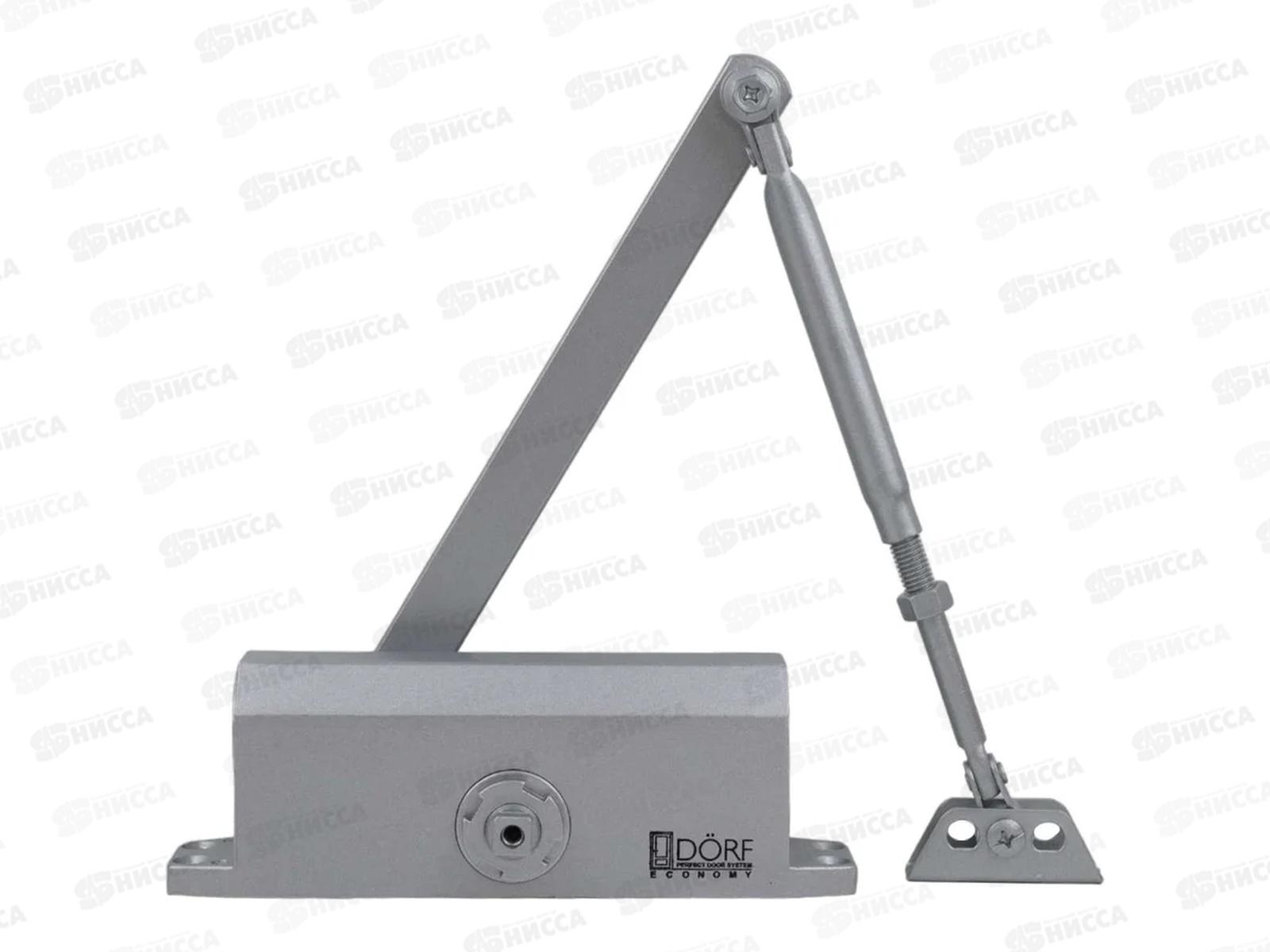 Доводчик дверной DORF Economy до 110кг, серебро, L8224