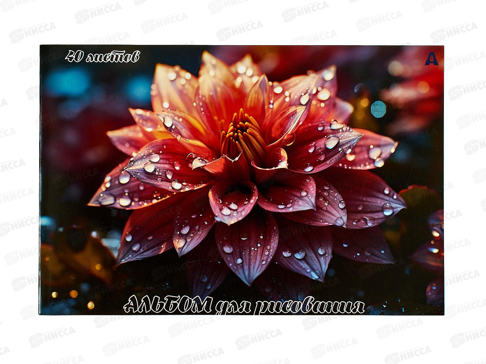 Альбом д/рис.40л  Alingar &quotЦветы&quot mix, AL13406 *40