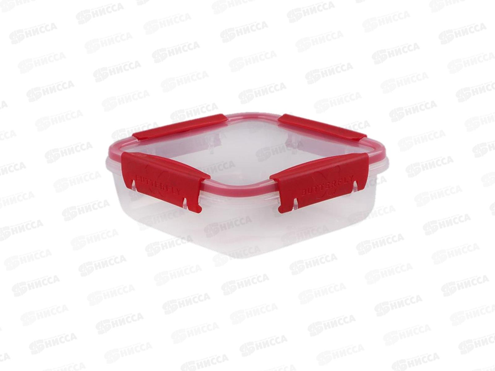 Контейнер 0,8л BUTTERFLY герметичный, красный С78359 *16