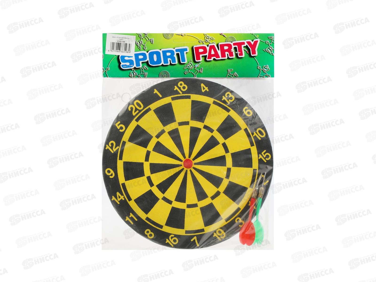 Дартс 25см, дротики 2шт, блистер 636198