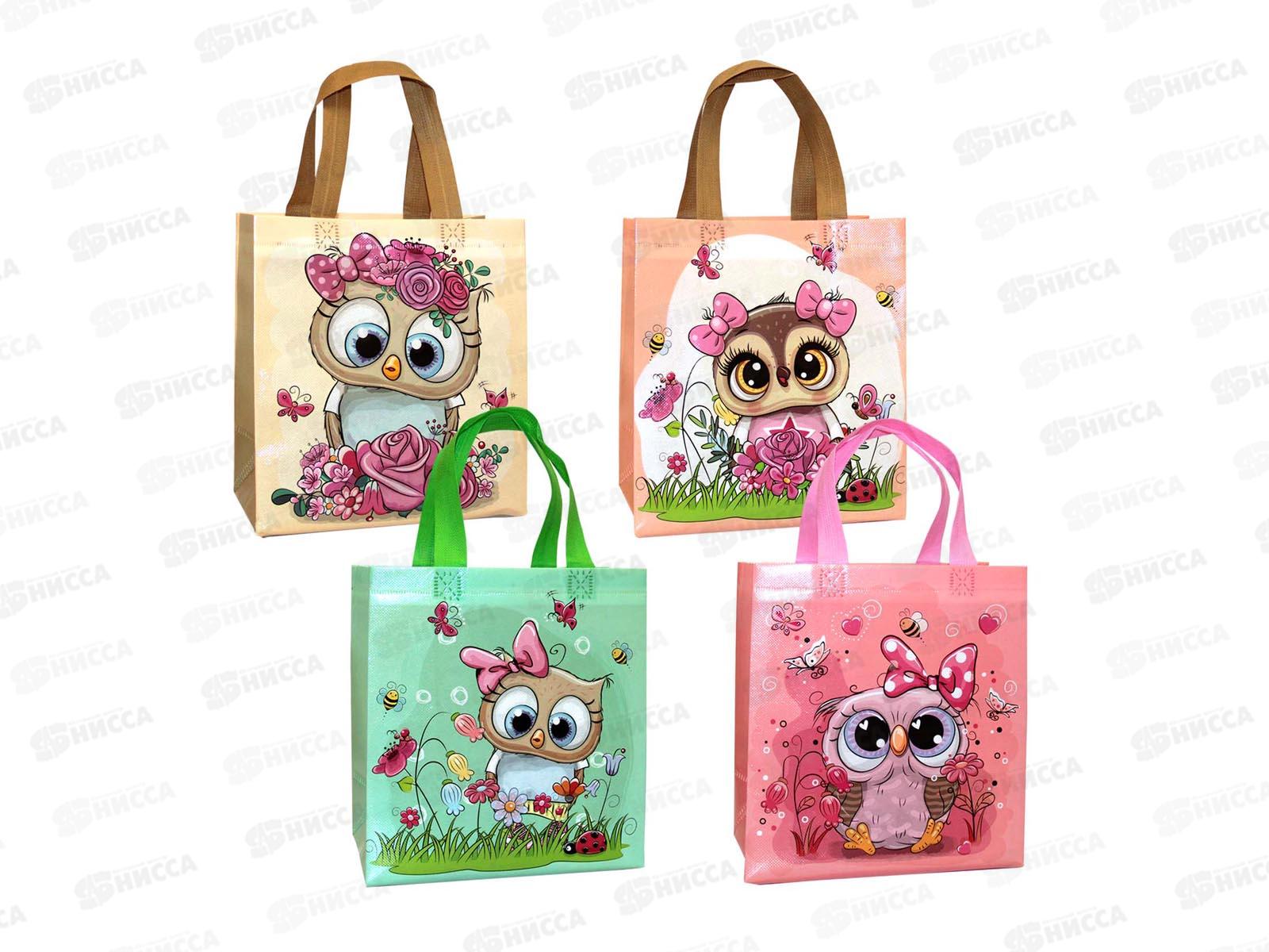Сумка-шоппер 32*36*12 Совушки *12