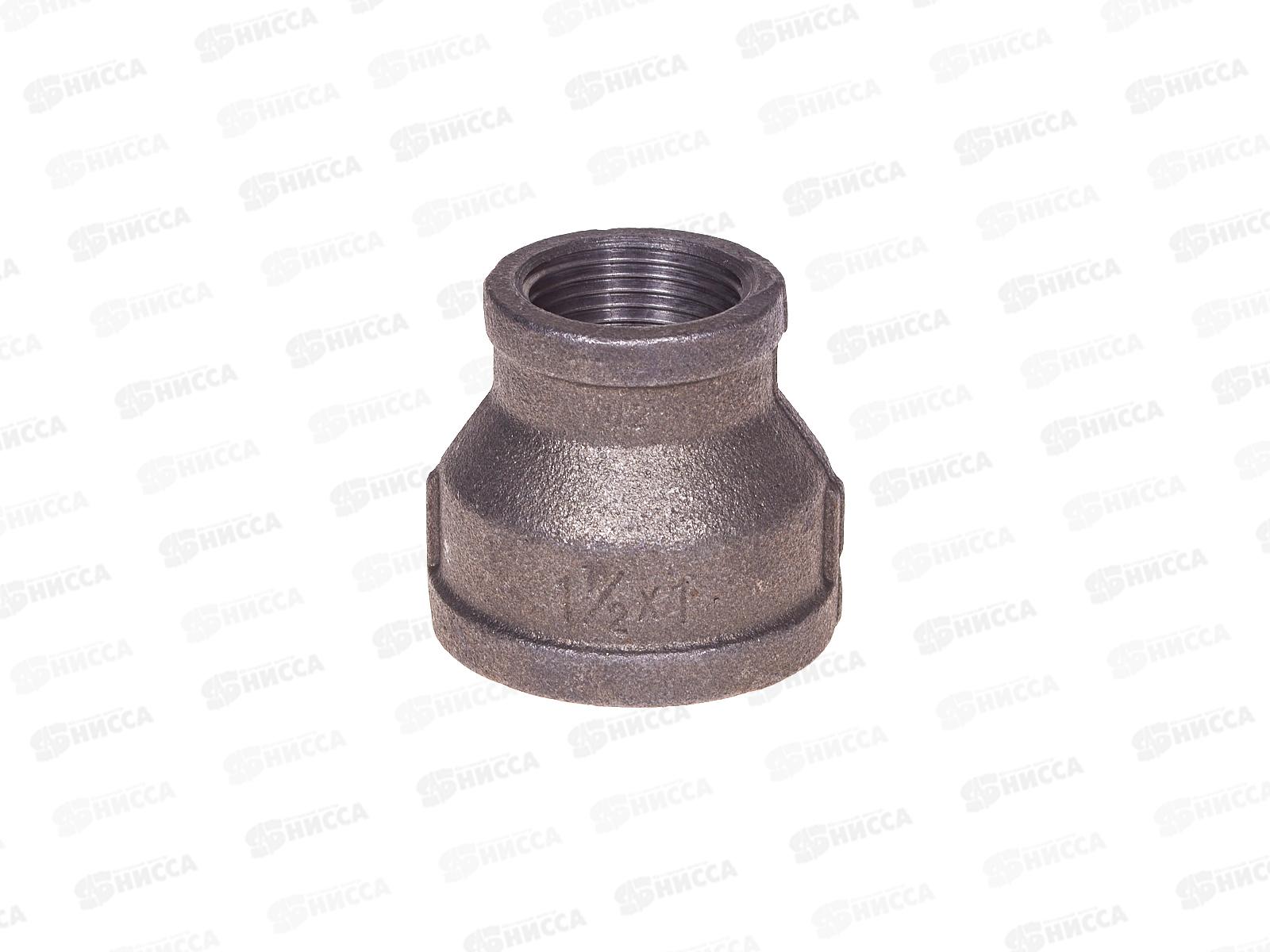 Муфта переходная 1 1/2&quotx1&quot вн.-вн. чугун черн., AV Engineering