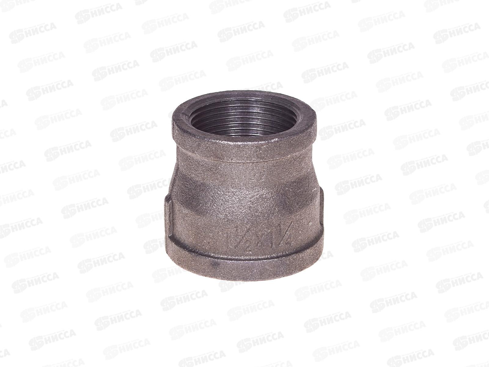 Муфта переходная 1 1/2&quotx1 1/4&quot вн.-вн. чугун черн., AV Engineering