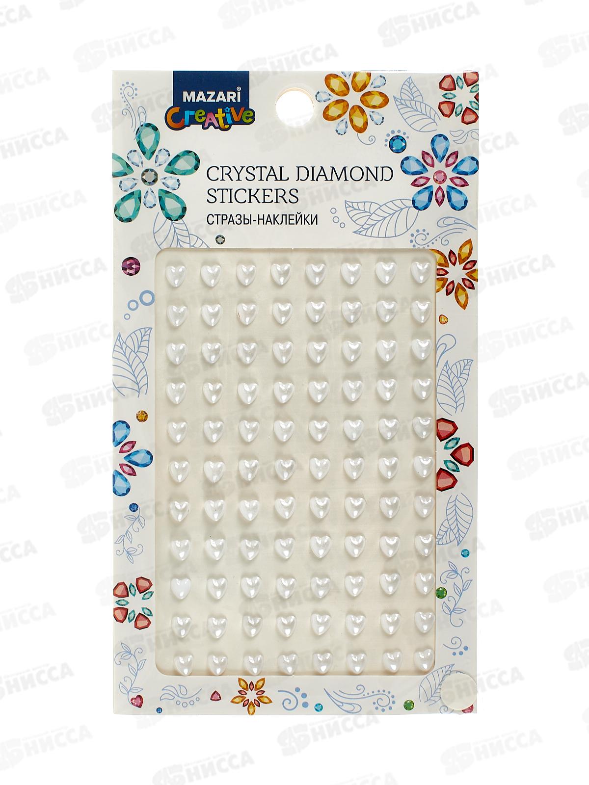 Наклейки-стразы пластиковые. асс. 4диз. 8*12 М-20442 *12