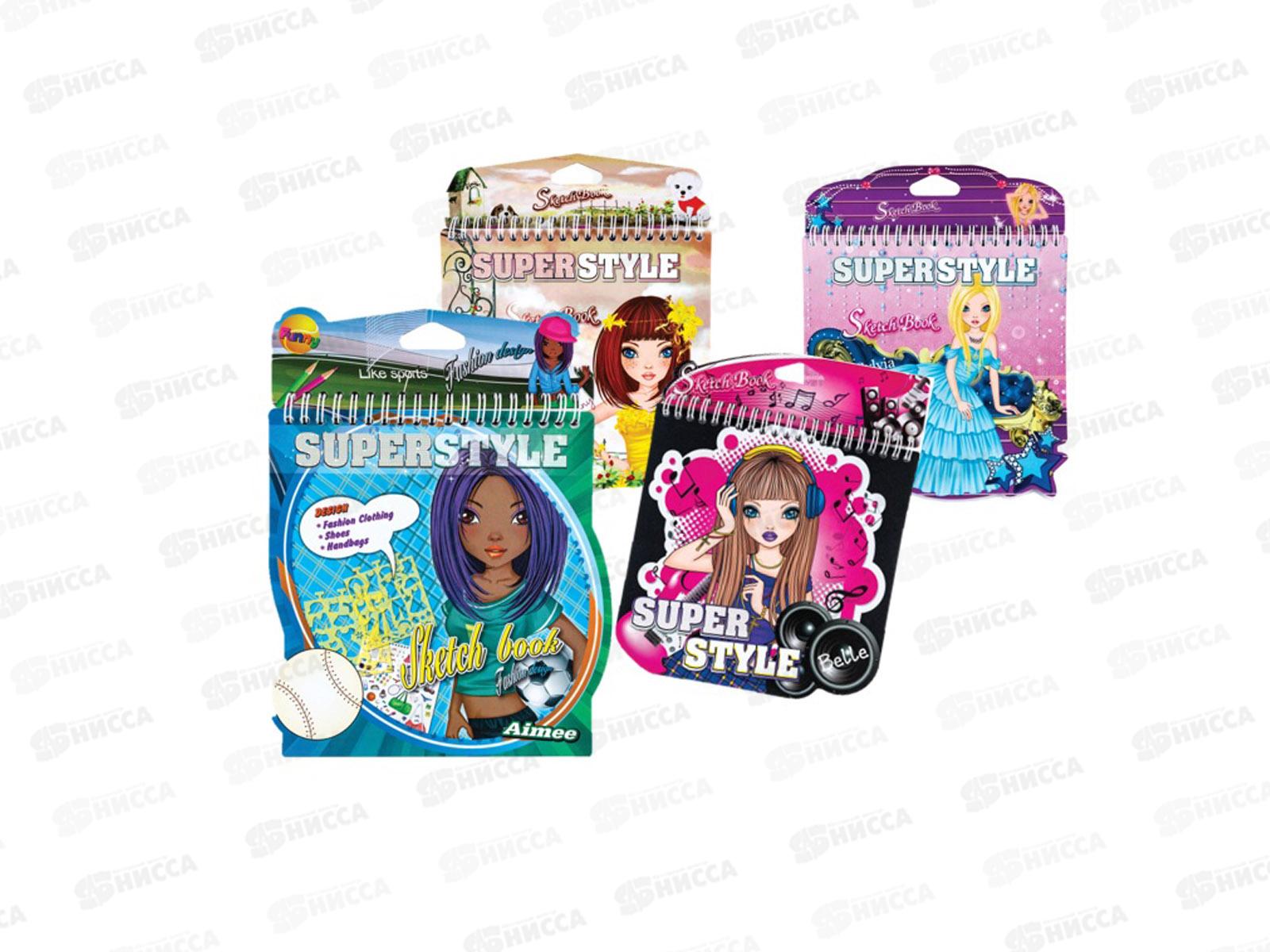 Блокнот с трафаретами и наклейками Superstyl Centrum,89635