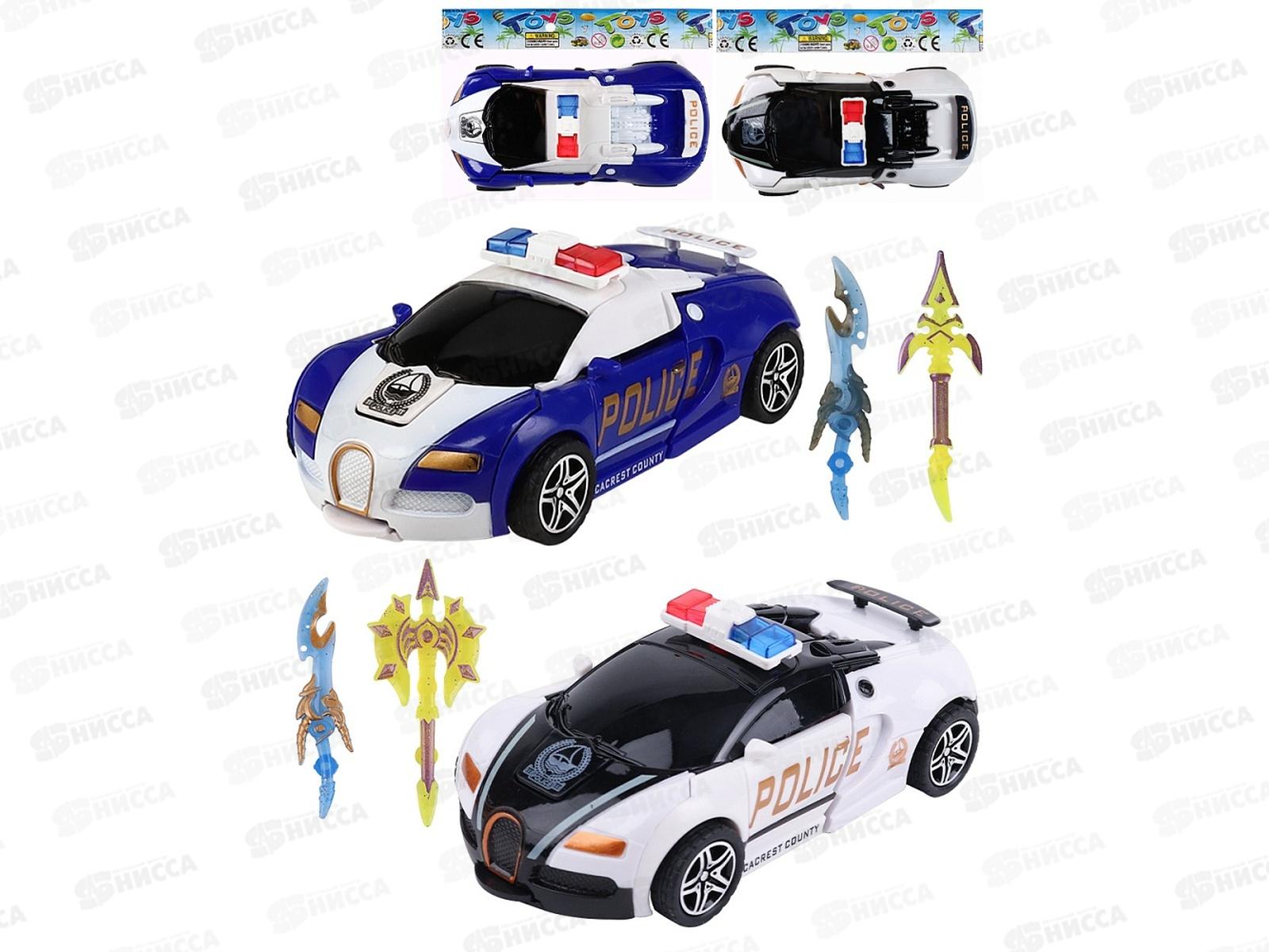 Машинка-робот полицейская 1973452 (11,5см) микс в пакете