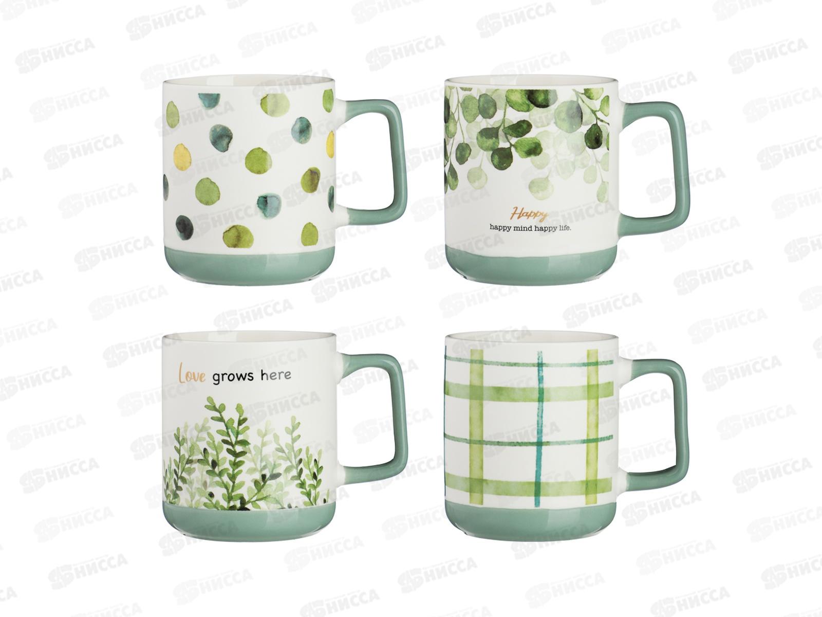 Кружка 370мл Гриф лайф, фарфор, 4 диз., MILLIMI, 806-200   г