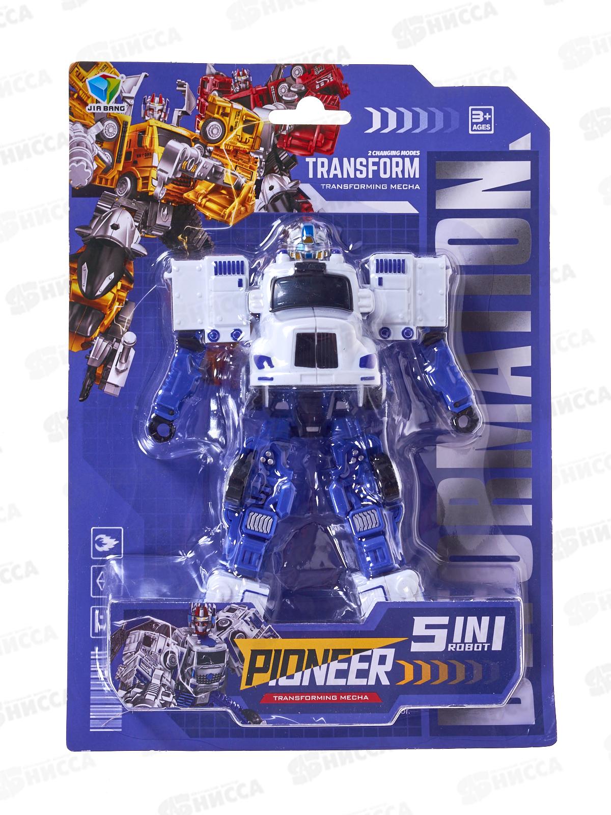 Робот-трансформер №788-205Y &quotПолиция&quot, 5в1, блистер 25*17,7