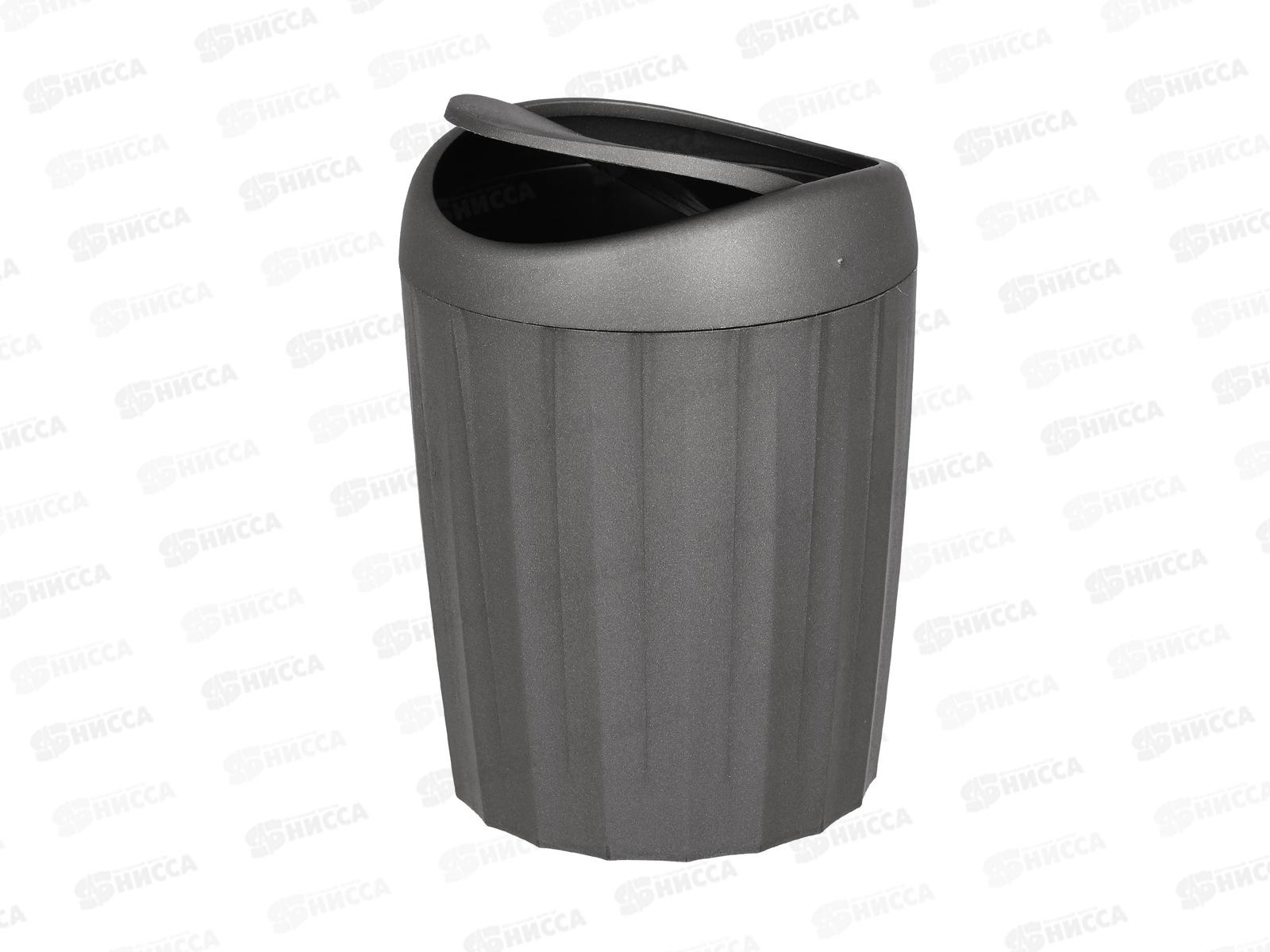 Контейнер д/мусора 1,1л &quotKeeplex Rock'n'Roll&quot антрацит KL341310003