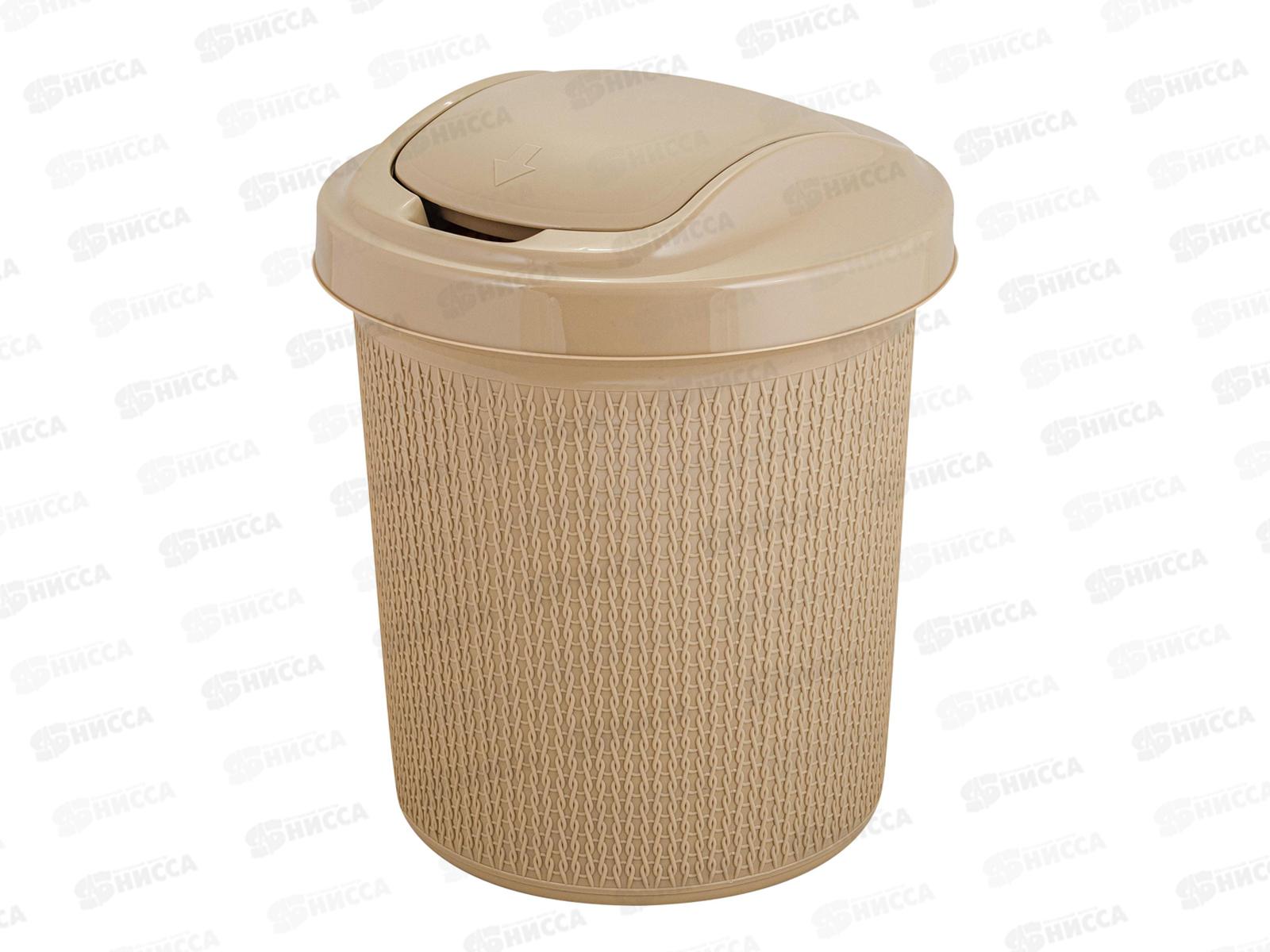 Контейнер д/мусора 12л &quotАжур&quot кофейный SV4065КФ *8