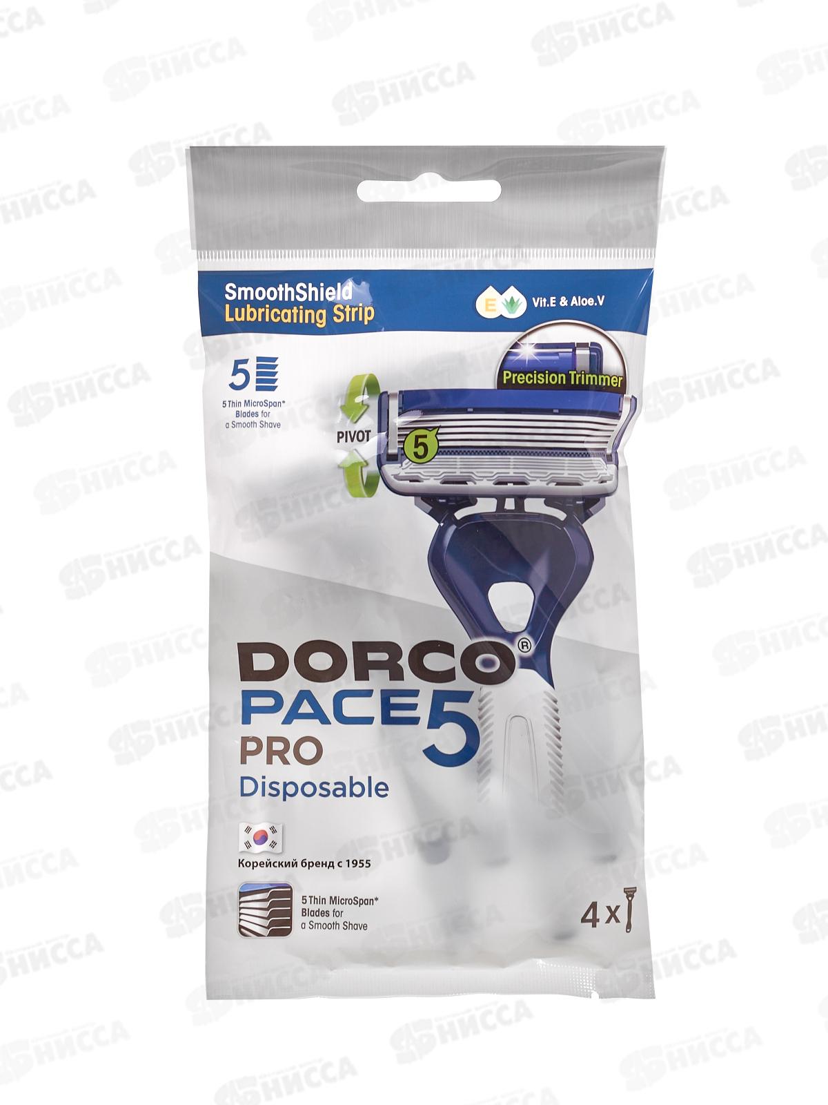 DORCO PACE5 PRO  ст 3+1, 5лезв+1л триммер,FVB100-3+1P*12/72
