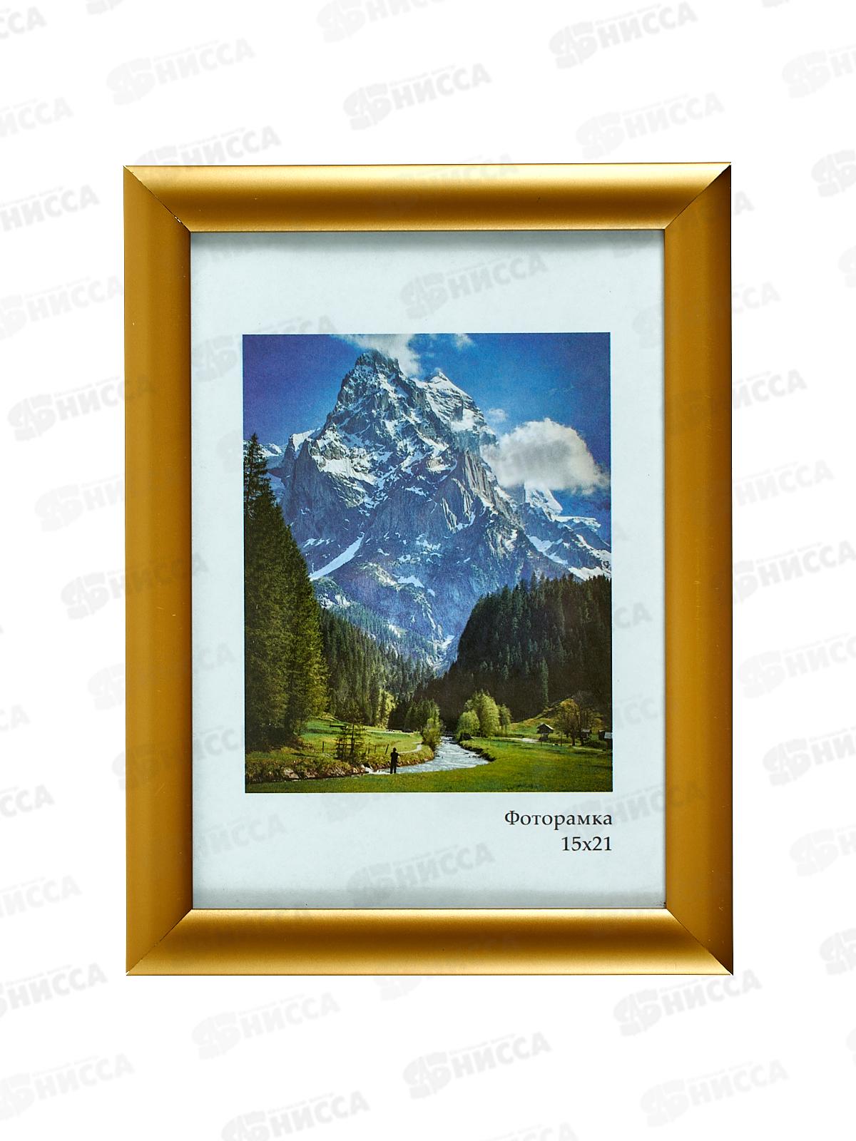 Фоторамка пл. 15*21 Феерия,мат.золото*26