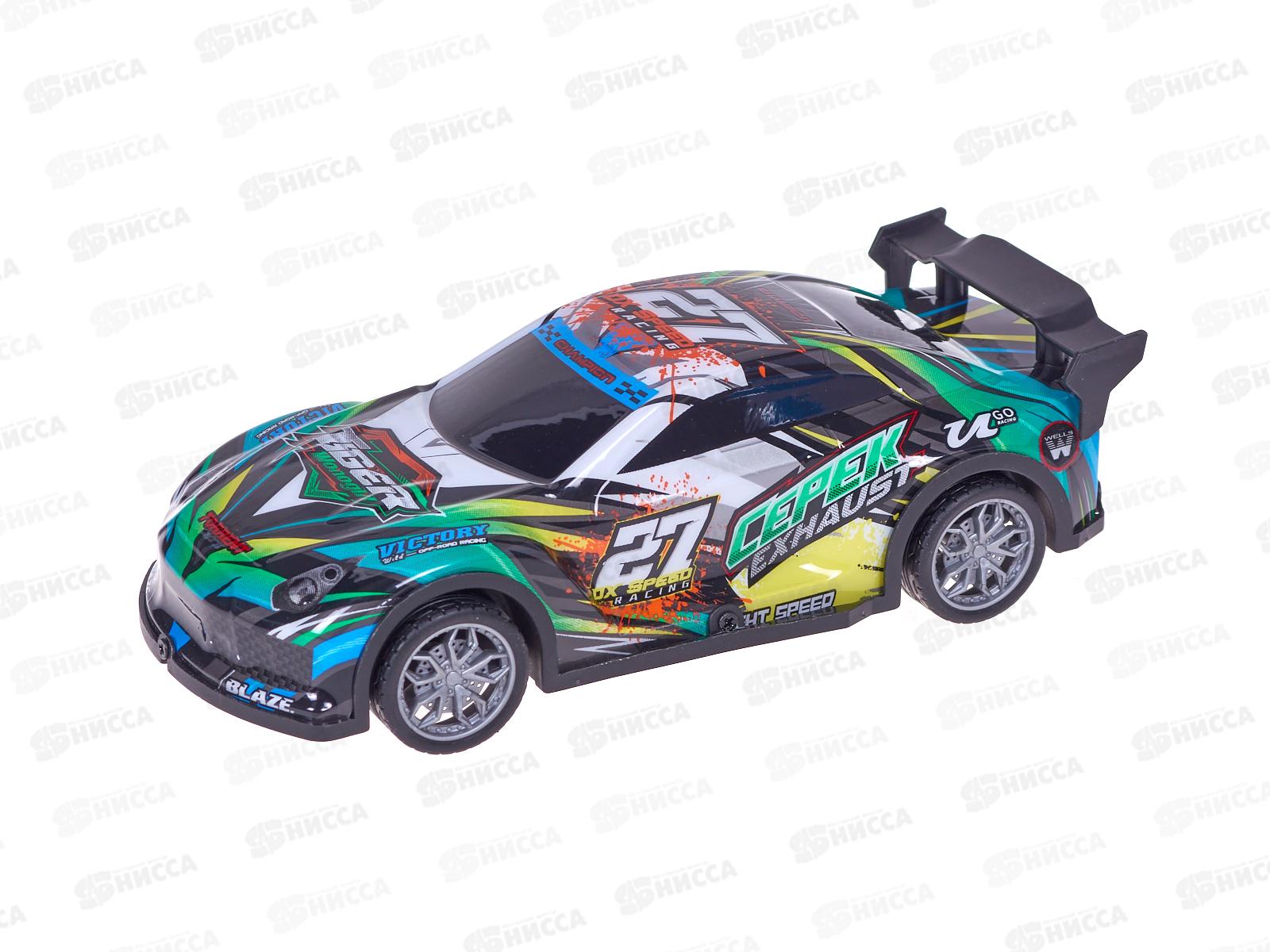 Машинка инерц. М1847-3, свет, звук, 2 вида, в пакете 16,5*30см