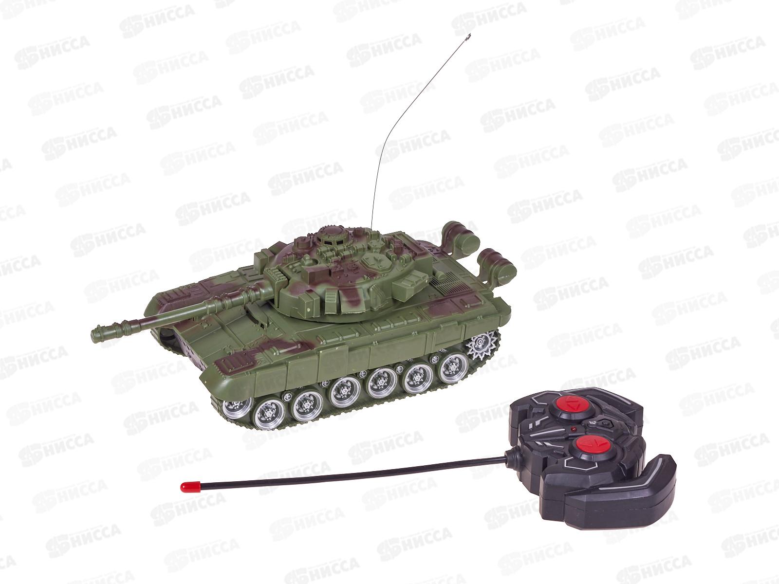 Танк на пульте р/у 3117378, 2 цвета, 8,6*12*23,5см в коробке