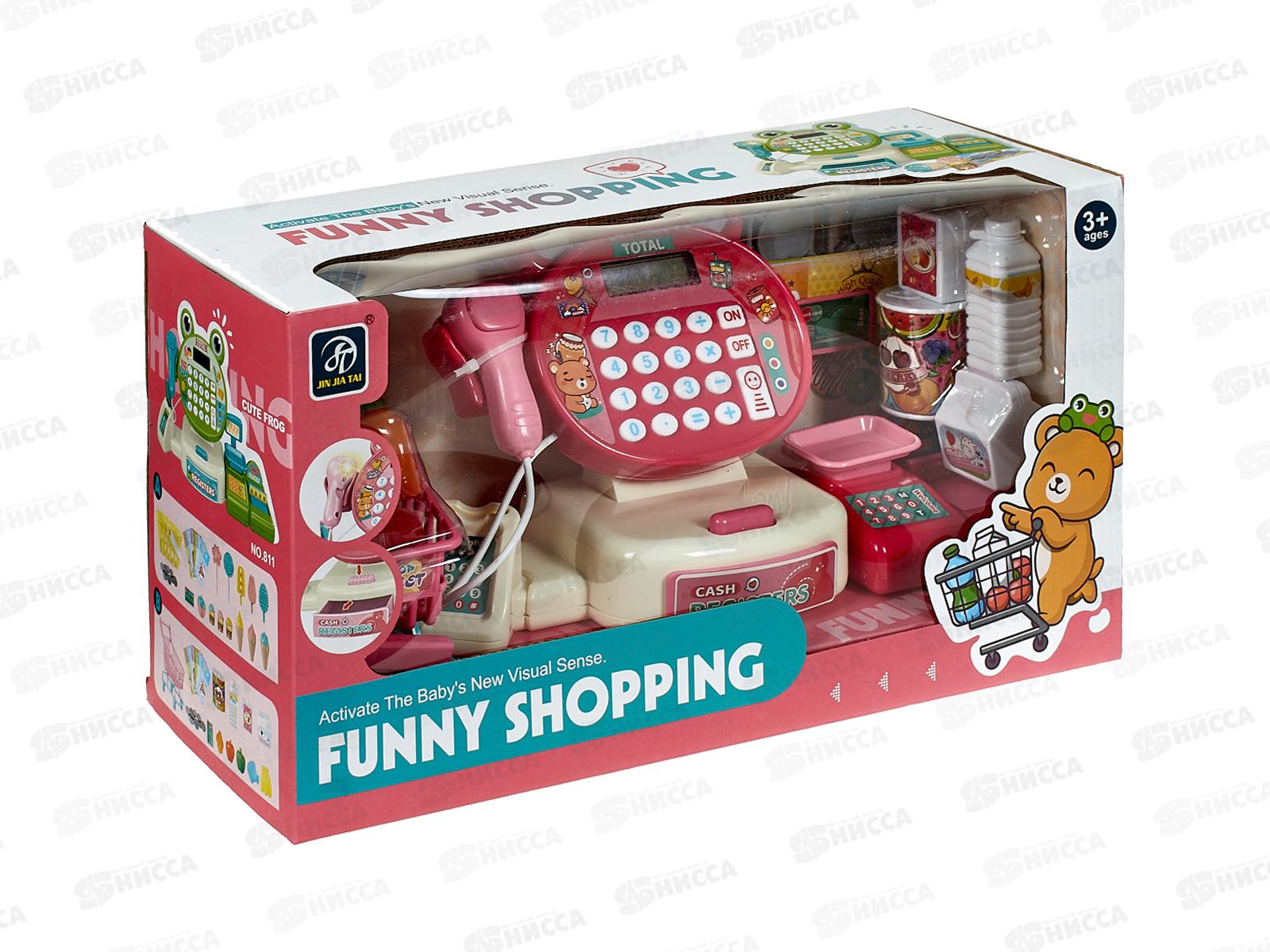 Набор &quotСупермаркет&quot 2913874 касса, сканер, весы, корзина с продуктами