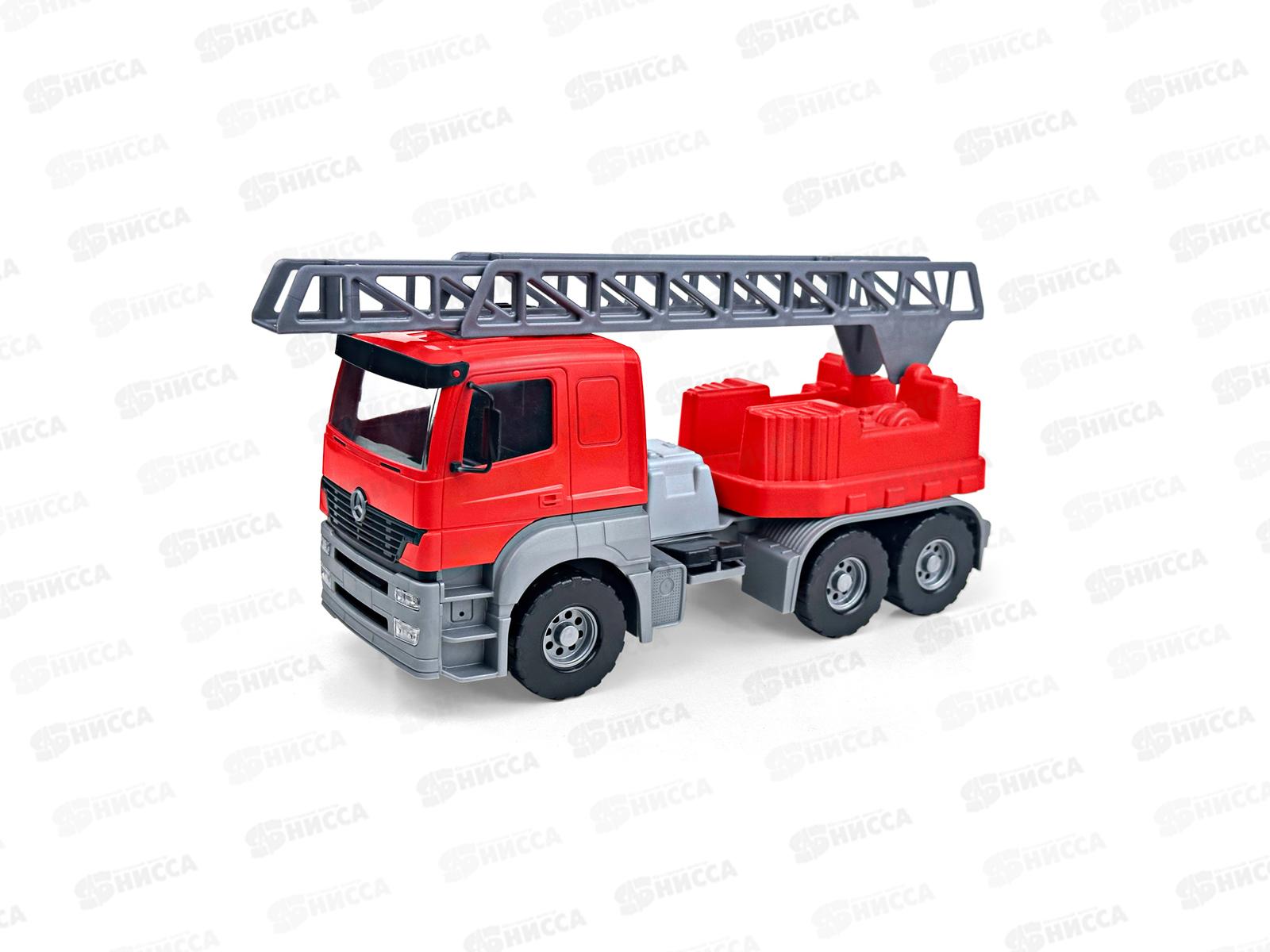 Пожарная машина Мерседес &quotAxor&quot 3-х осный в сетке 05671