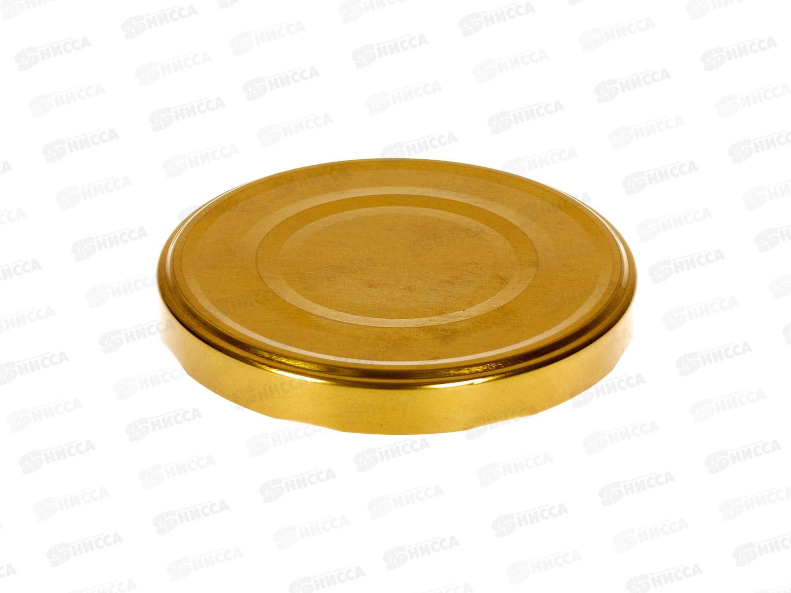 Крышка д/консер. Твист-0фф диам.110мм золото *190 Дачный сезон