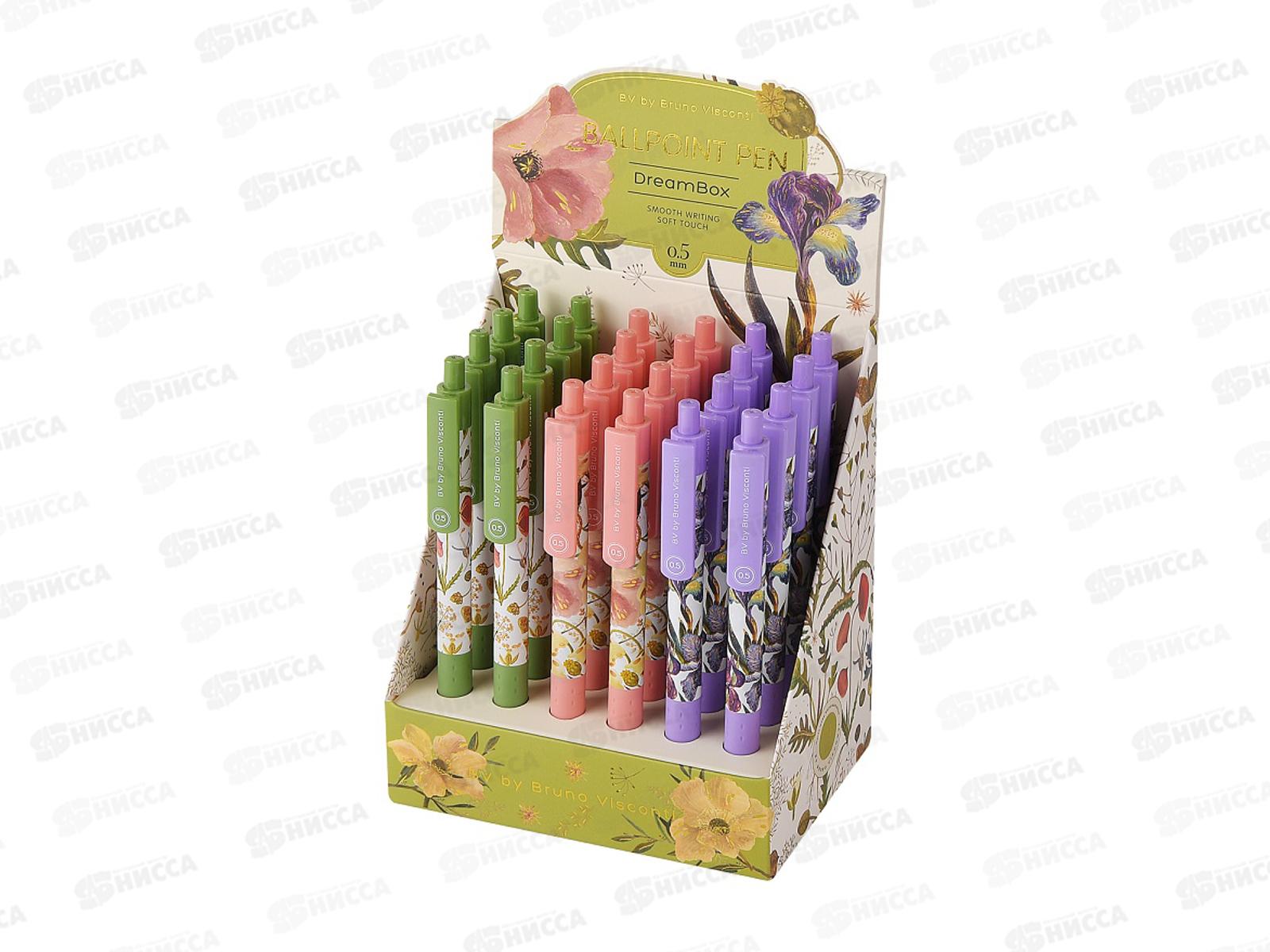 Ручка шар. ArtClick Flora Bloom flowers 0.5мм синяя 20-0466/01 *24