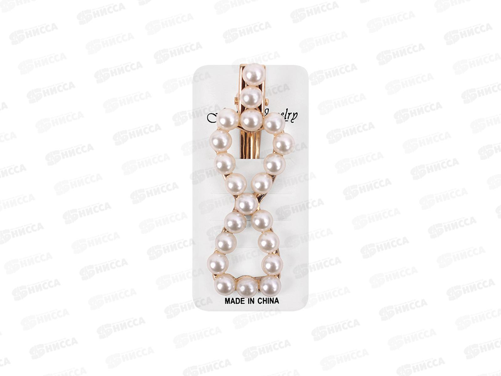 Заколка для в волос жемчужный бантик DV-B-320