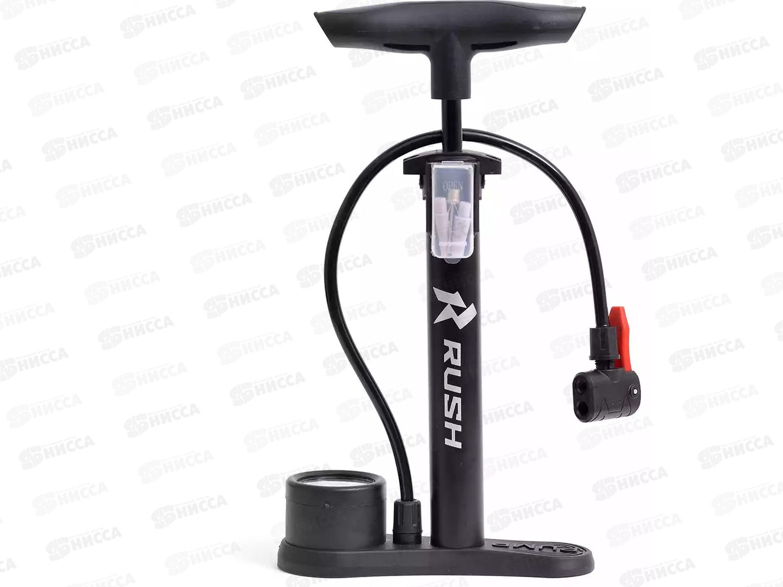 Насос ручной стационарный с манометром Т-ручка 32х320мм RUSH, 431332